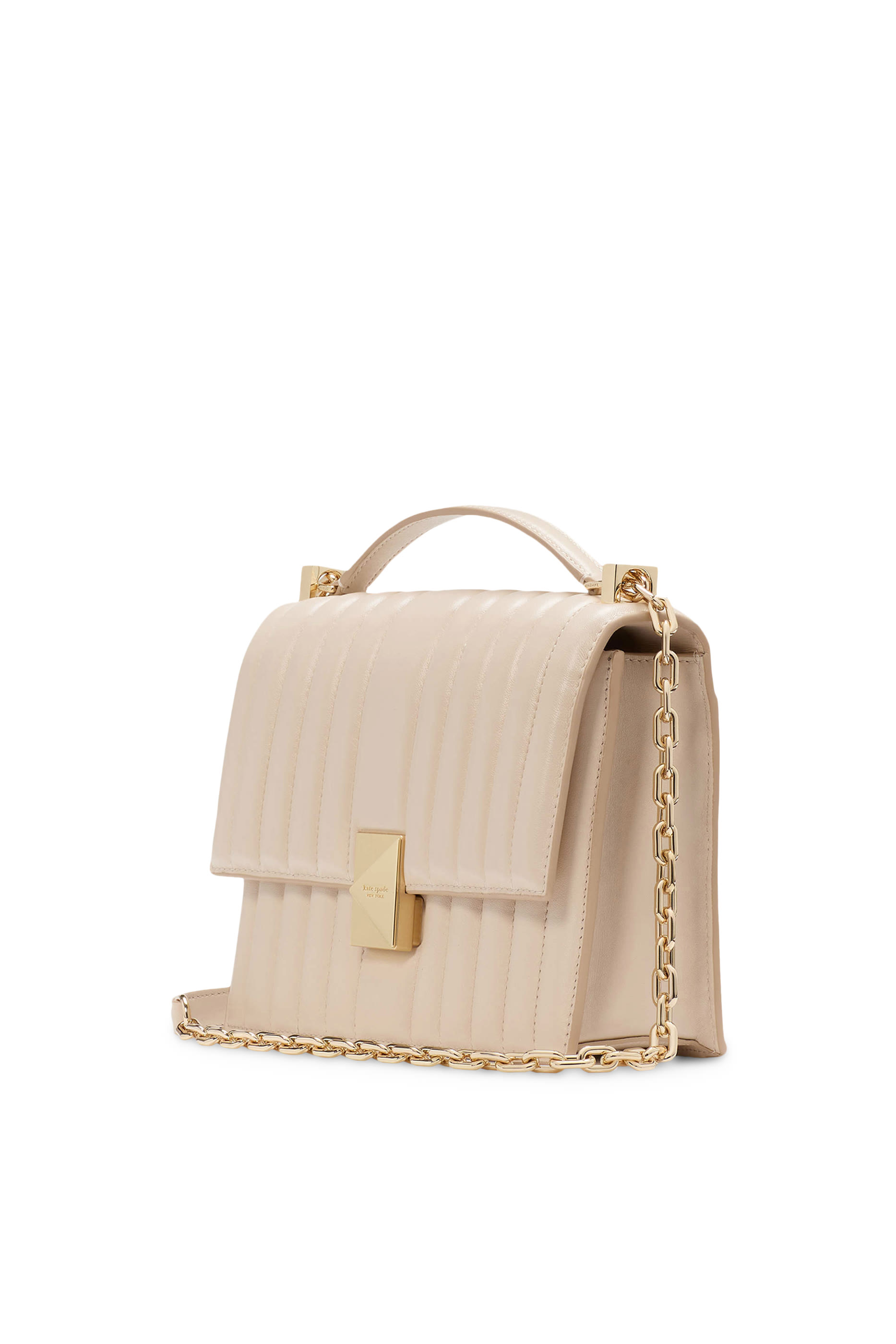Deco Quilted Chain Shoulder Bag