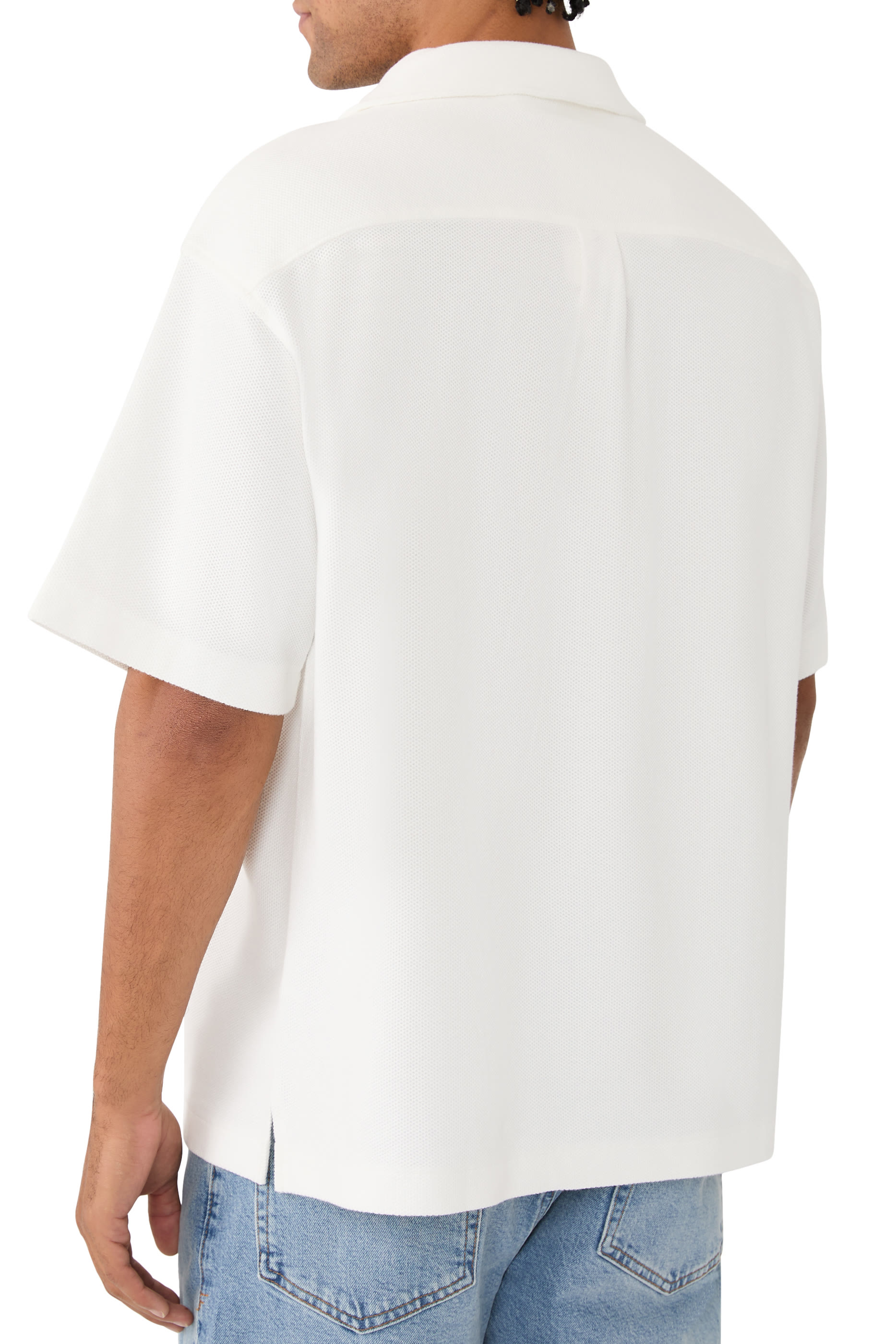 Jacquard Short Sleeves Relaxed Shirt