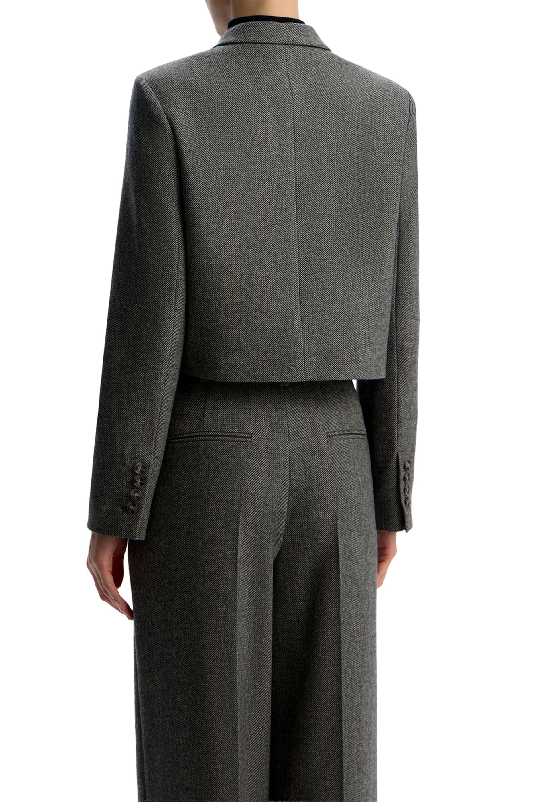  Herringbone Wool-Blend Blazer