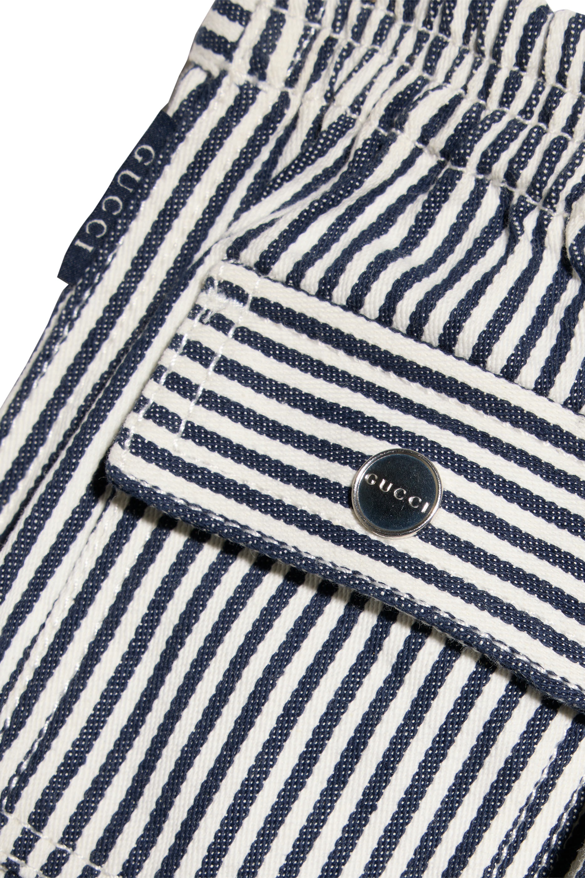 Kids  Striped Denim Shorts