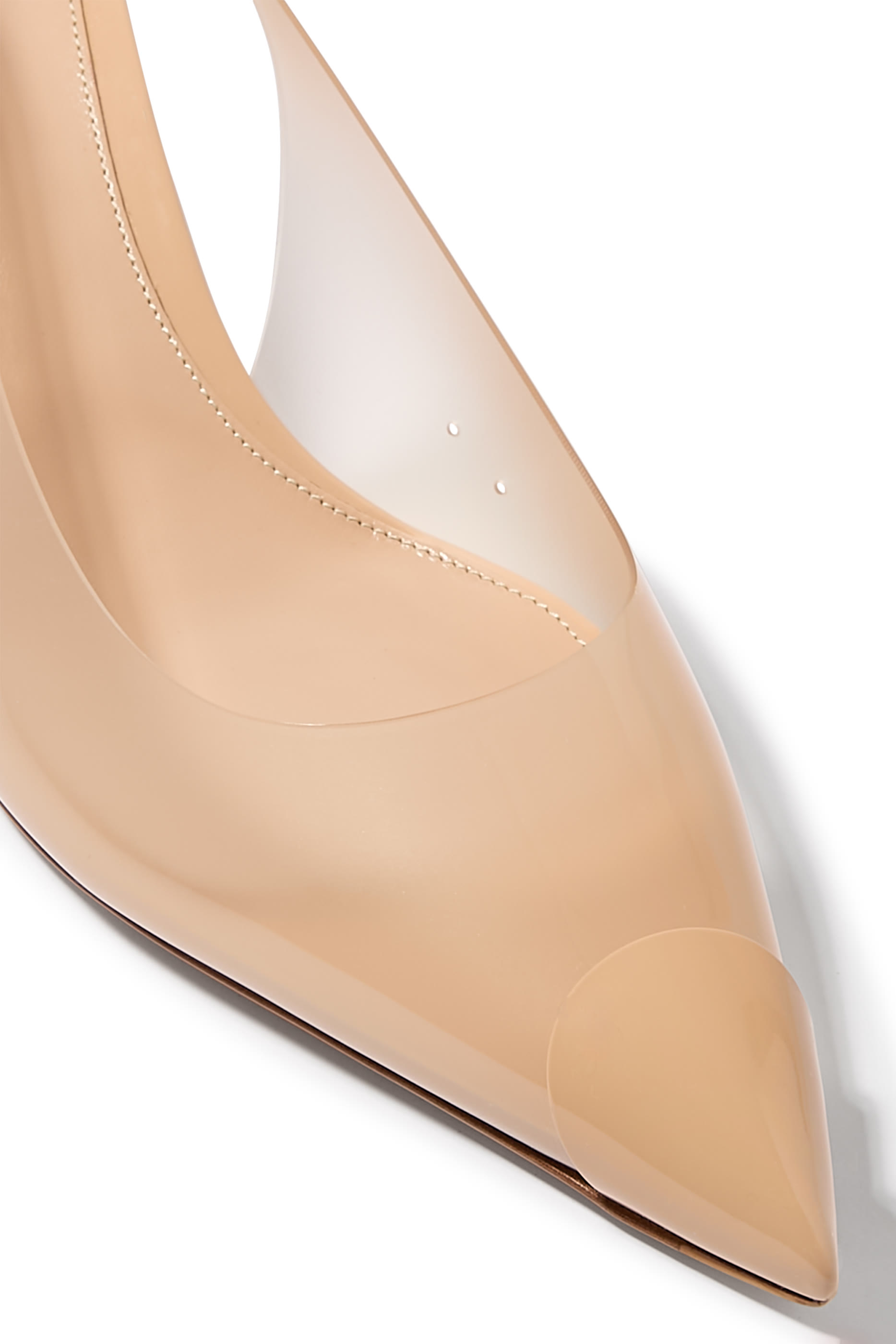 Diana 55 Slingback Pumps in Plexi and Patent