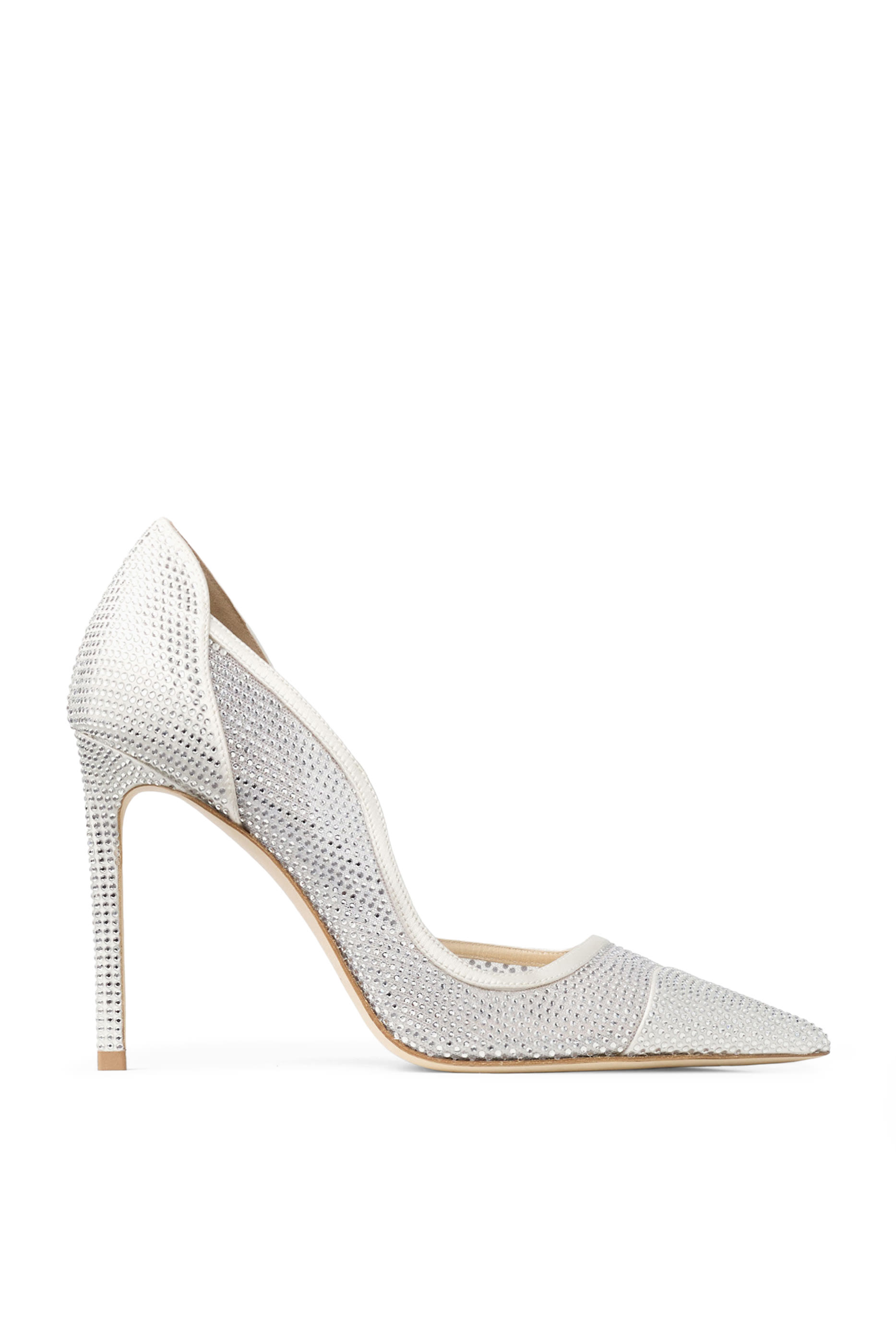 Brigitte 100 Crystal Embellishment Mesh Pumps