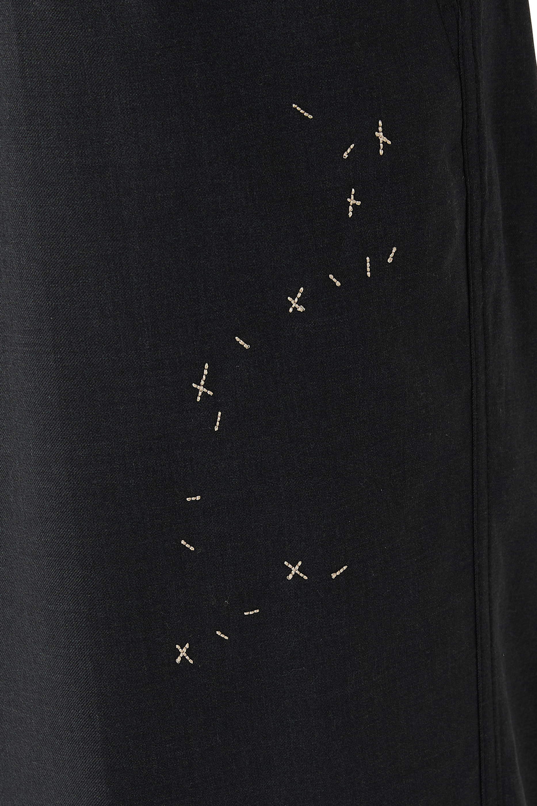Lazy Denim Pleated Trousers