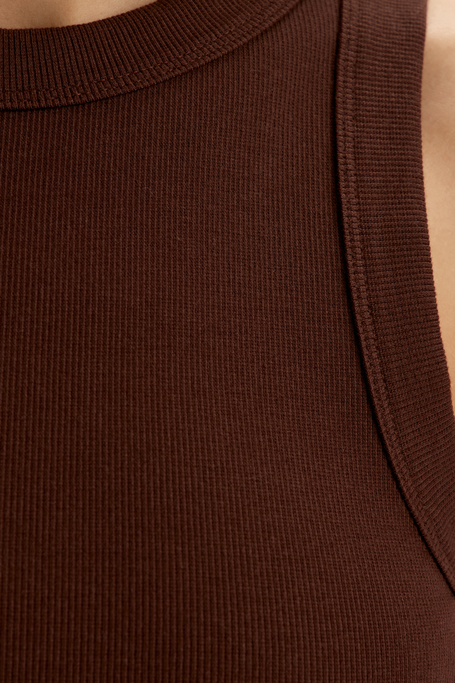 Ribbed Cotton Tank Top