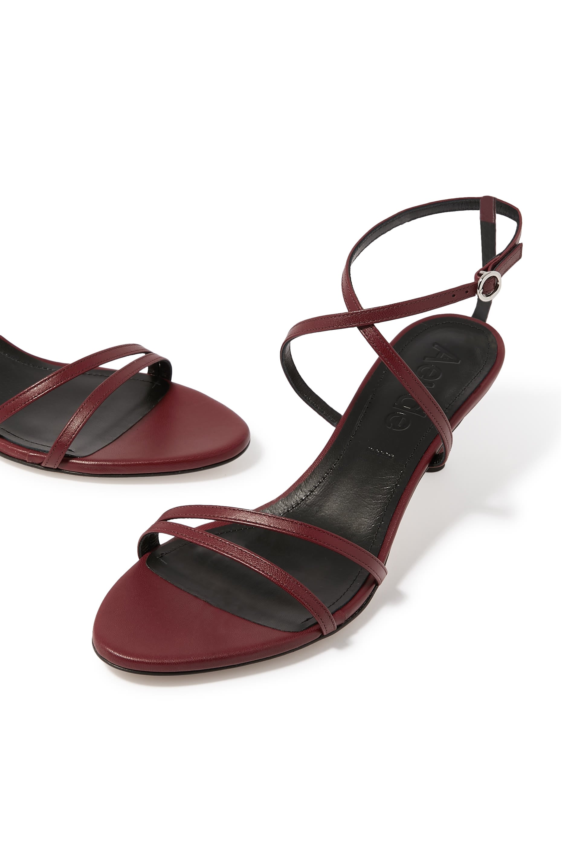 Maeve Leather Stiletto Sandals