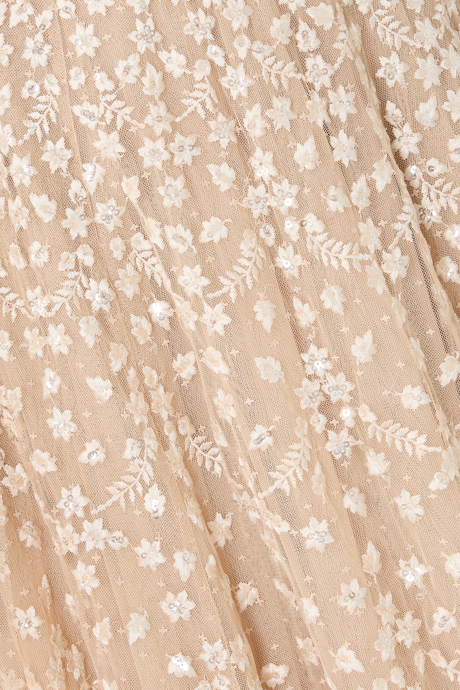 Clover Cape Sleeves Ankle Gown