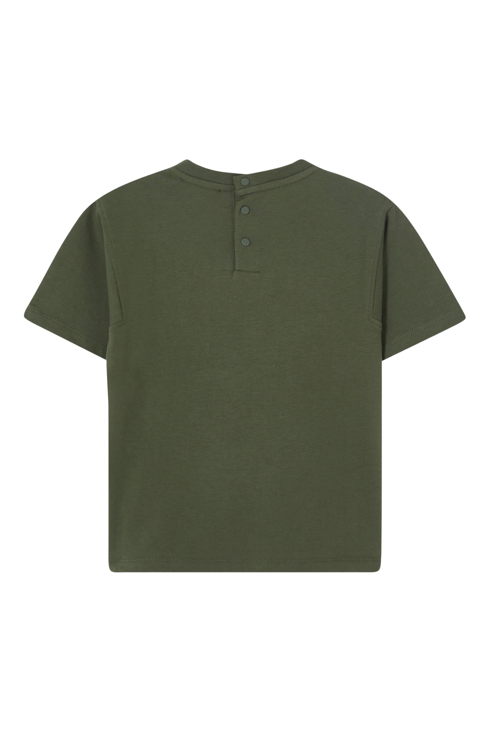 Kids Logo Back Button Closure T-Shirt