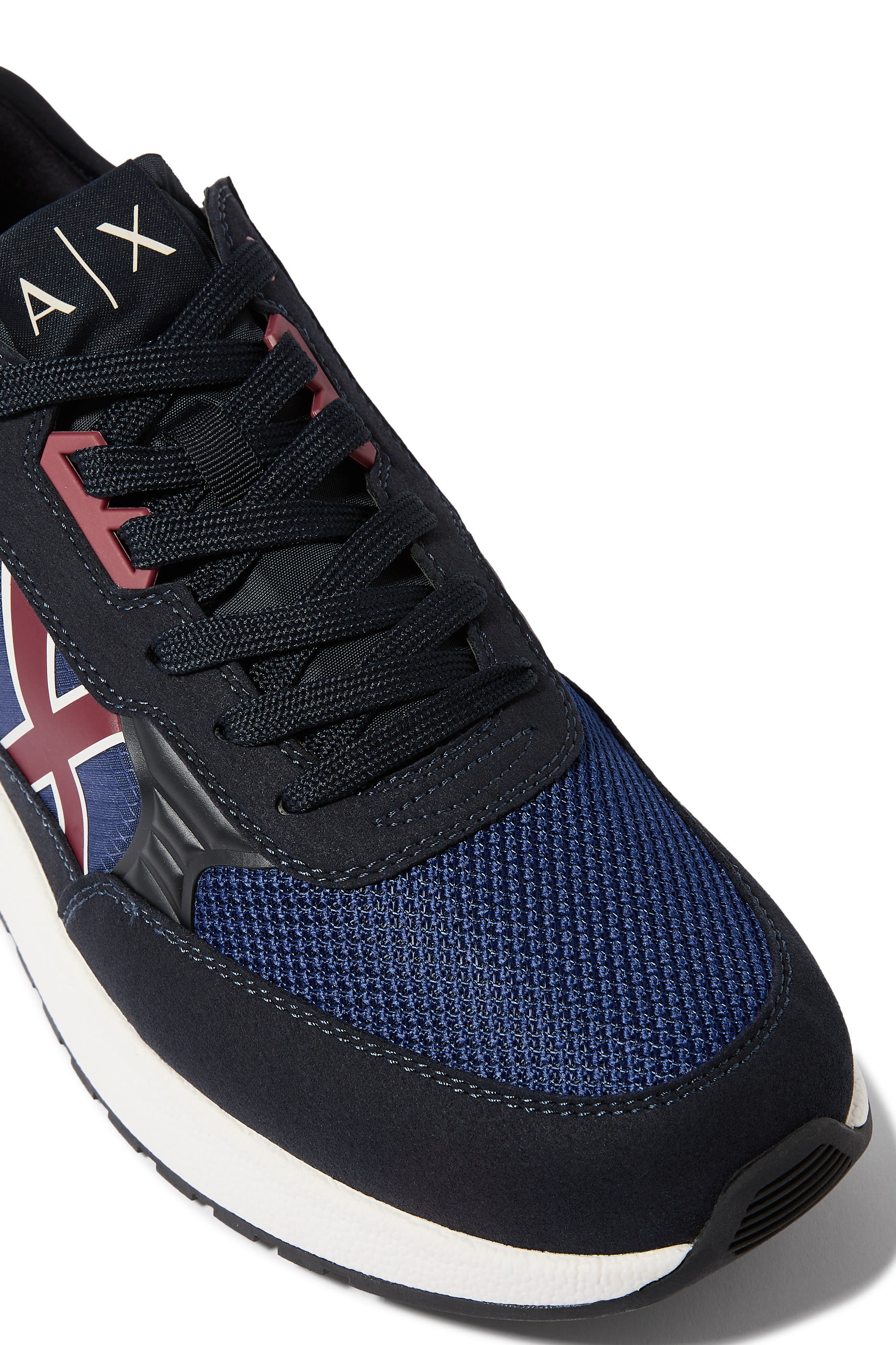  Lace Up 3D AX Logo Sneakers