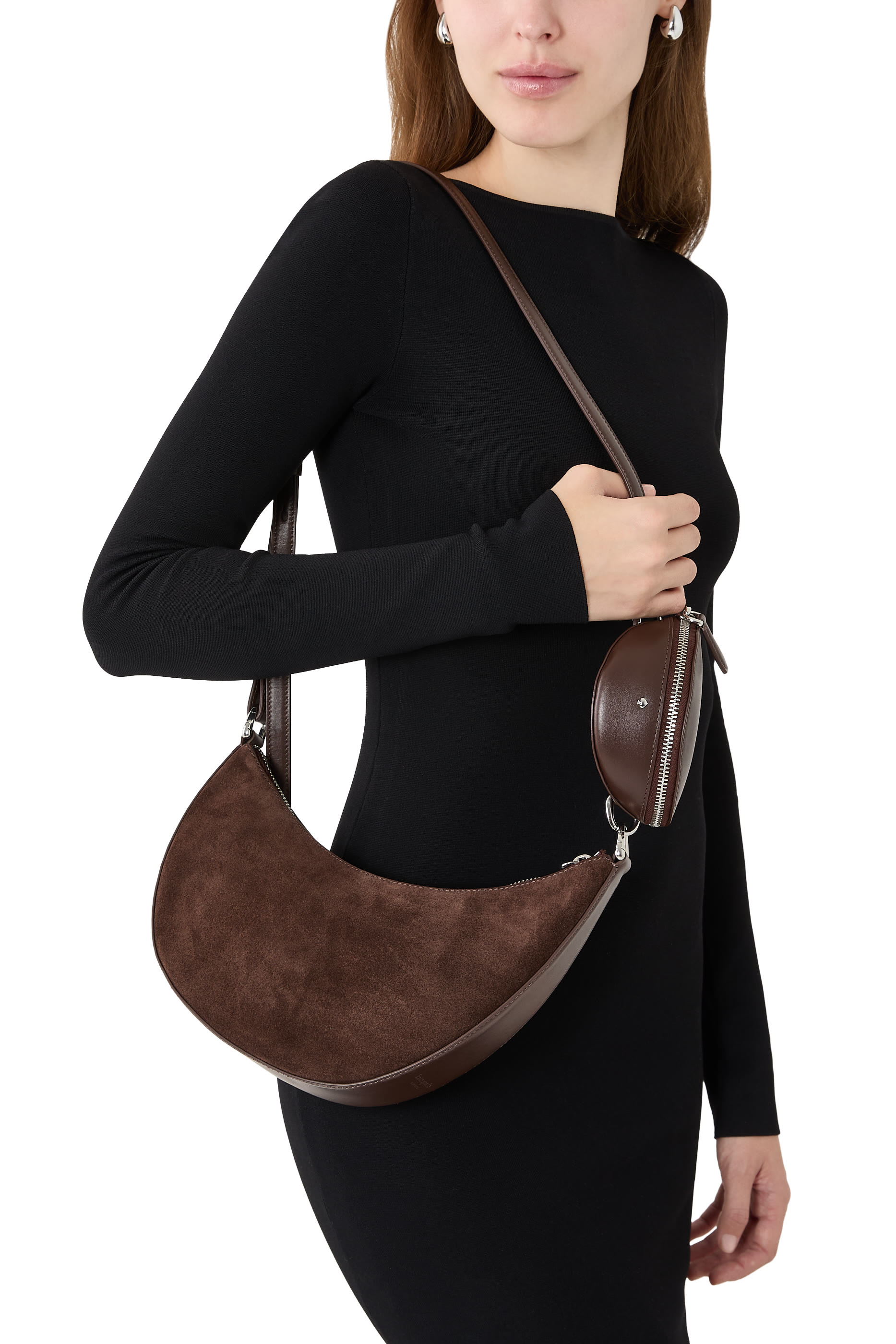 Duo Suede Crossbody Bag