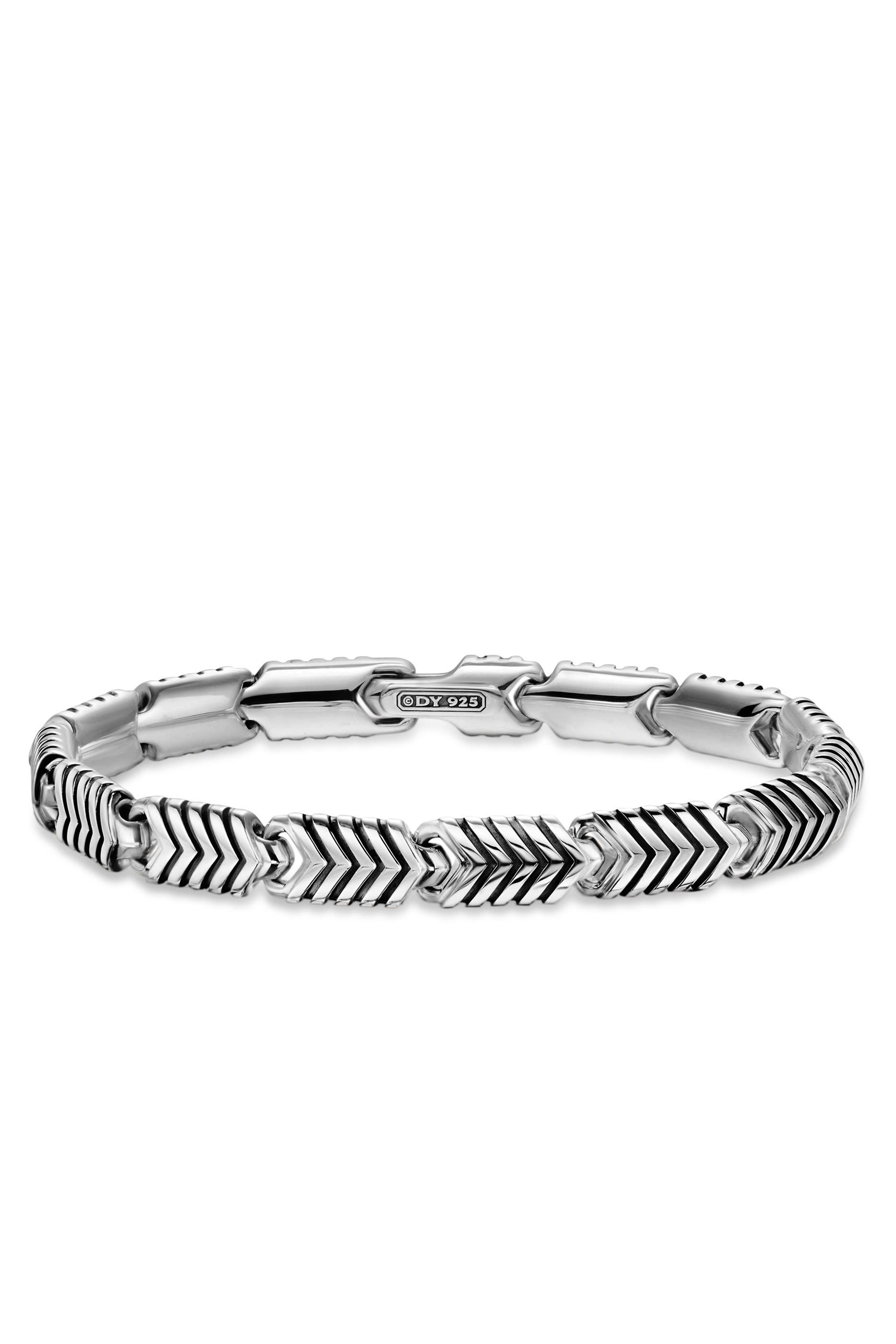  Chevron Link Bracelet, Sterling Silver