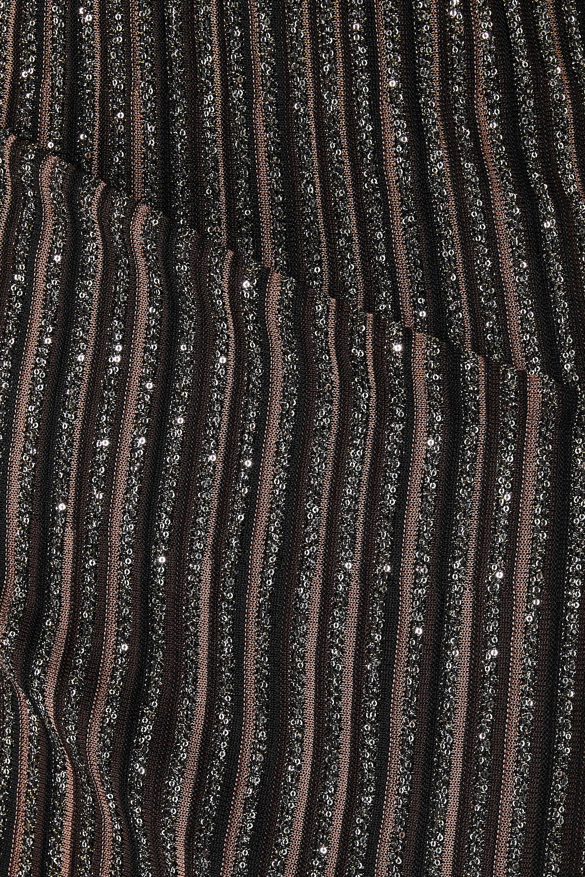 Striped Partial Long Skirt