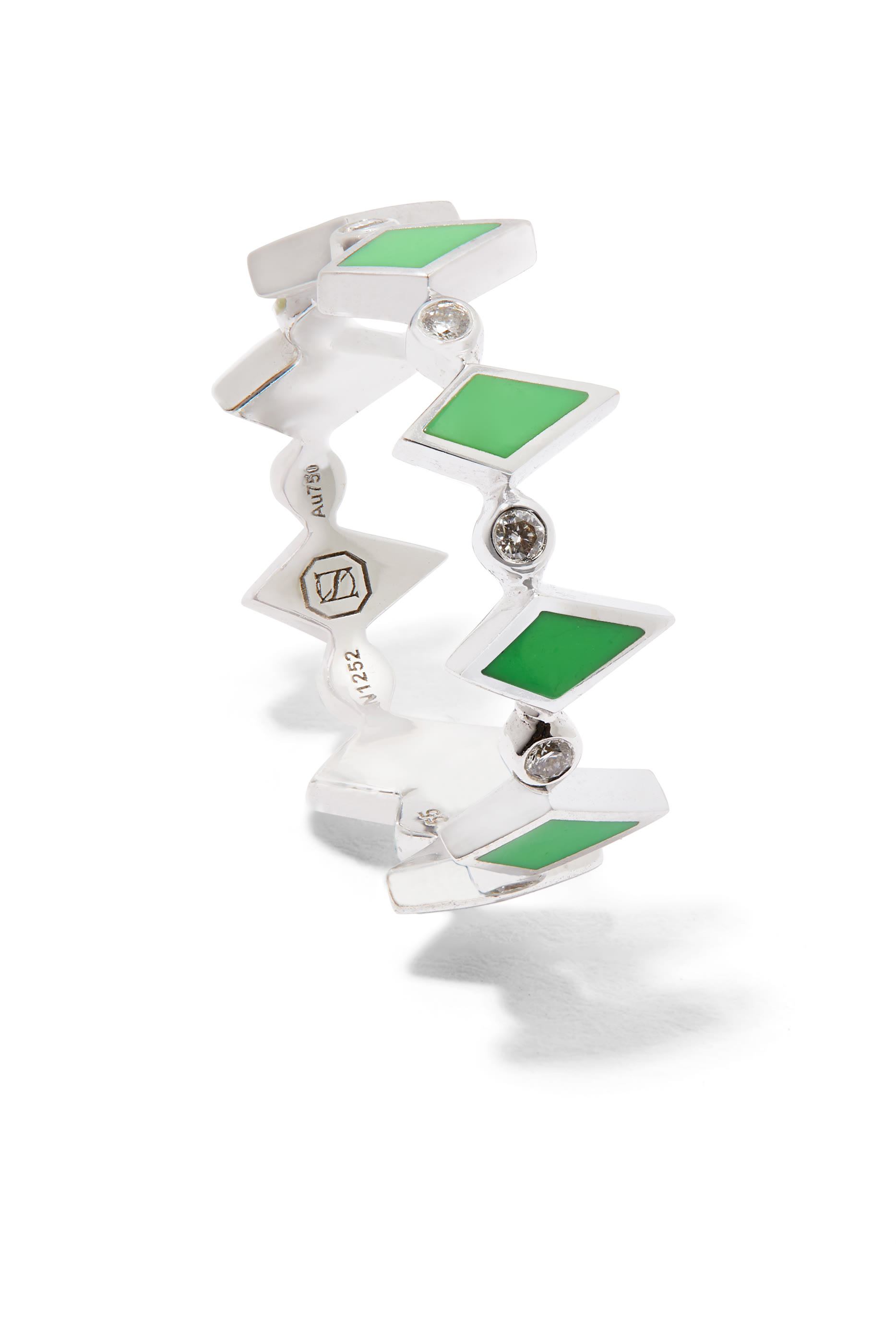 Mosaic Ring, 18k White Gold & Diamonds