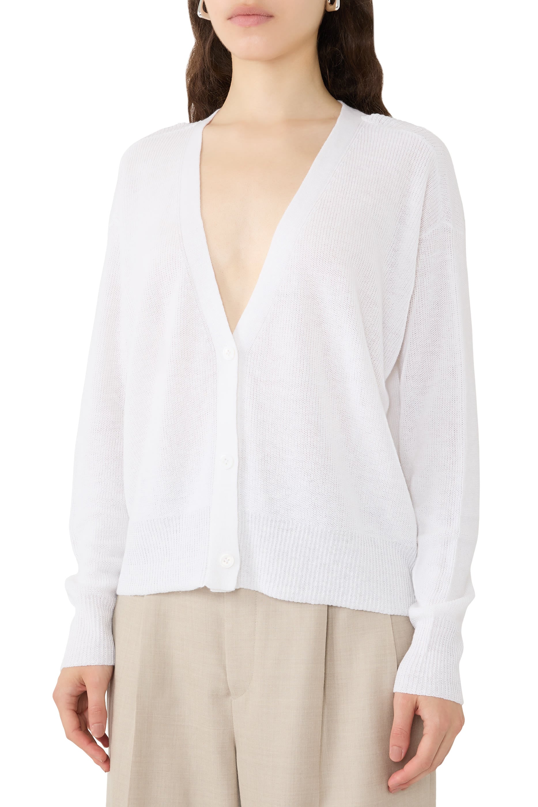 Organic Linen Cotton Slouchy Cardigan
