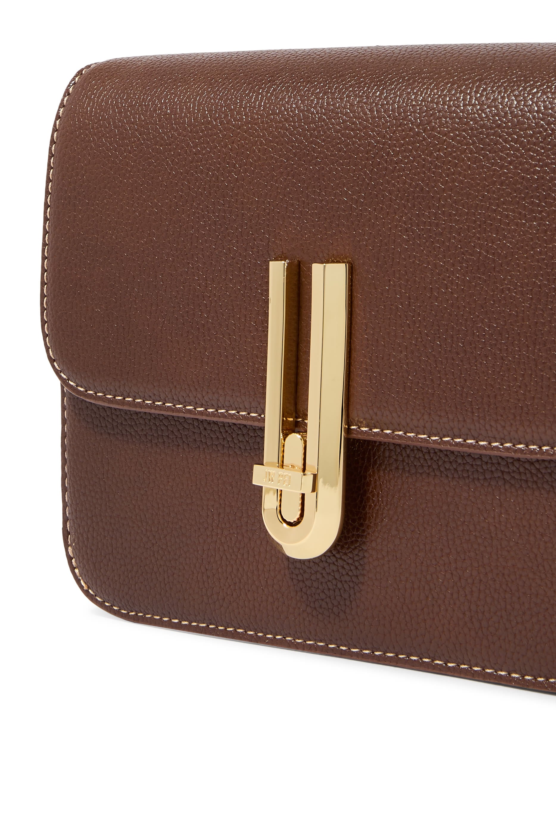 Evania Lock Pebbled Shoulder Bag 