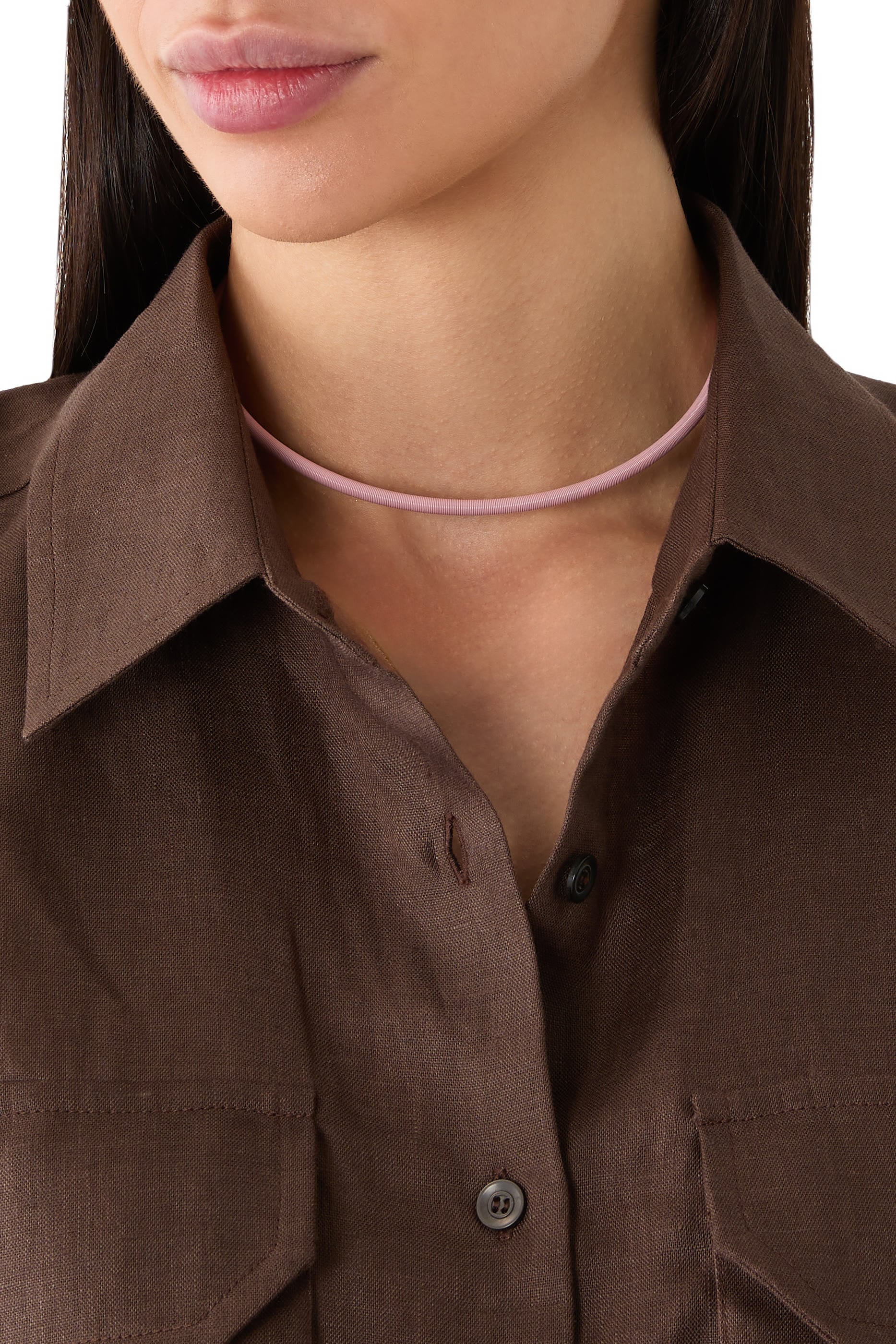 Wire Double Clip Necklace