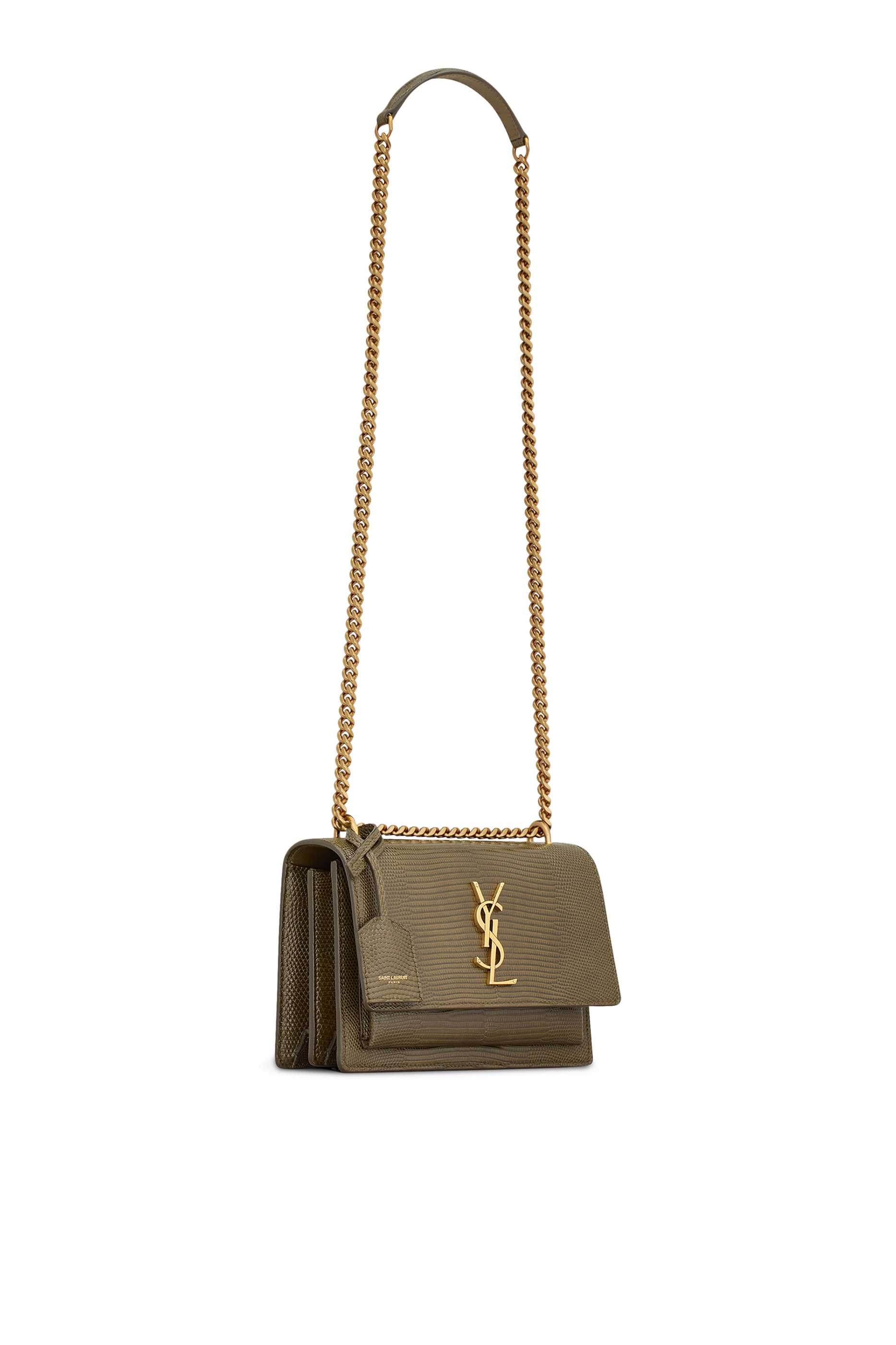 Sunset Crocodile Embossed Crossbody Bag