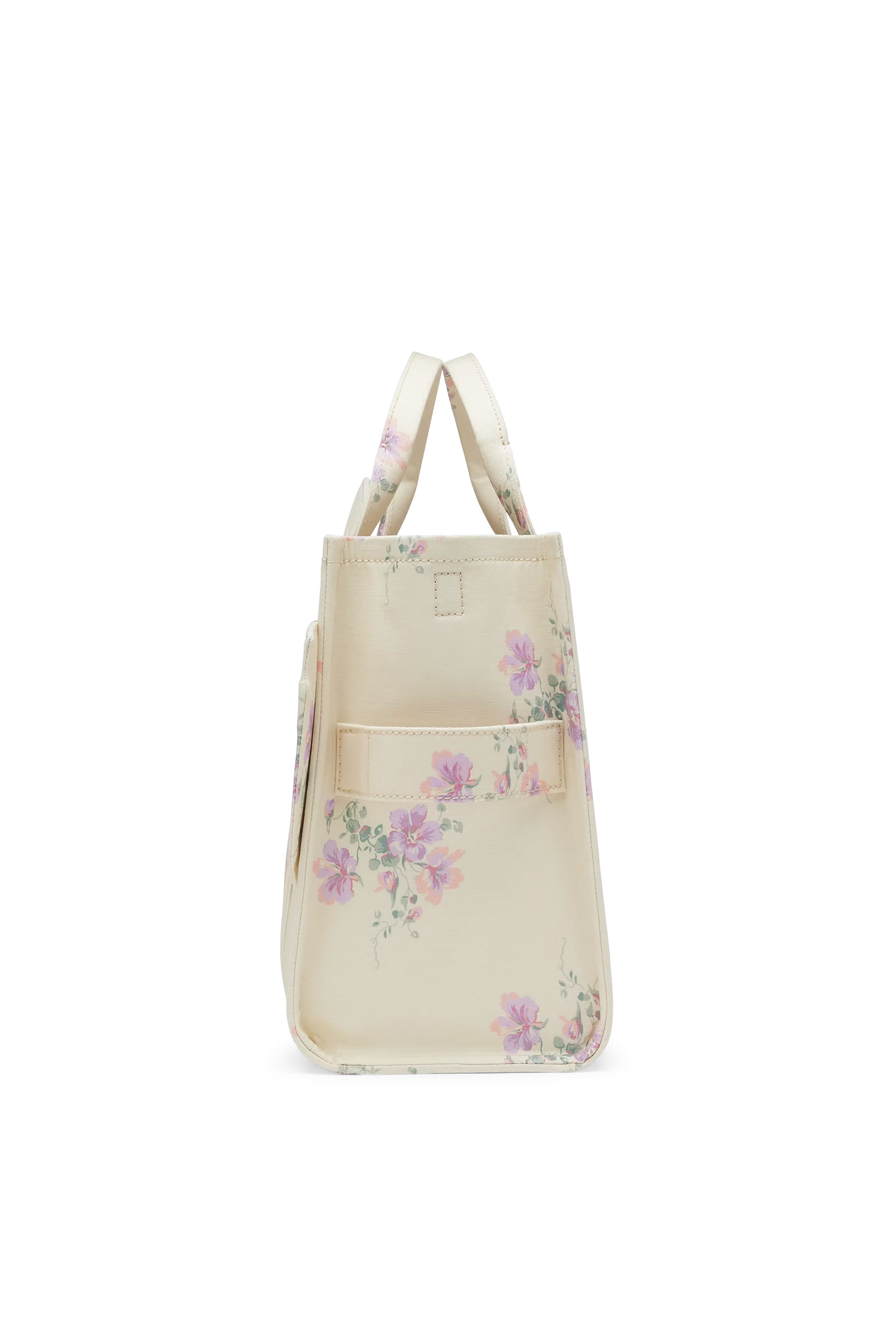  Medium Tote Bag in Antique Floral Canvas with Oversized Bow