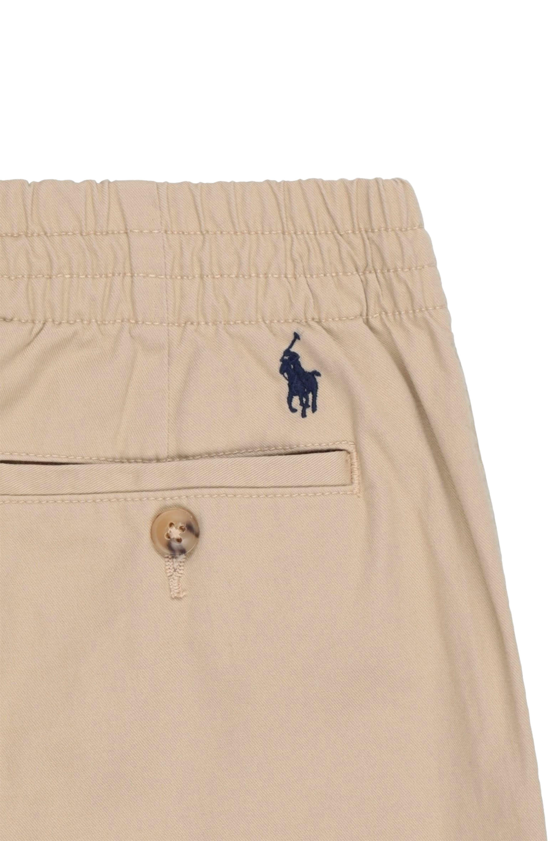 Kids Logo Embroidered Elasticated Chino Trousers