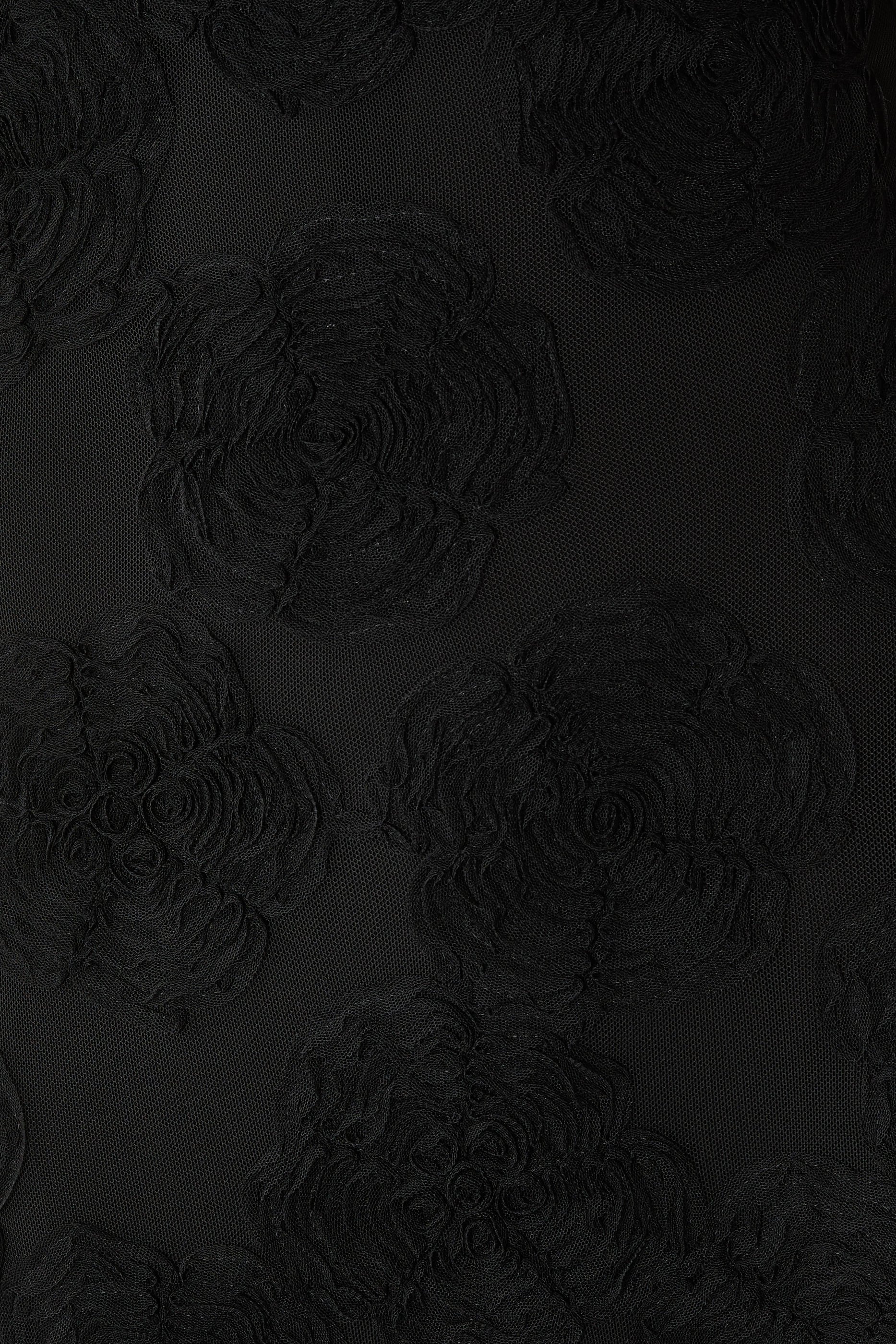 Flower Mesh Maxi Dress