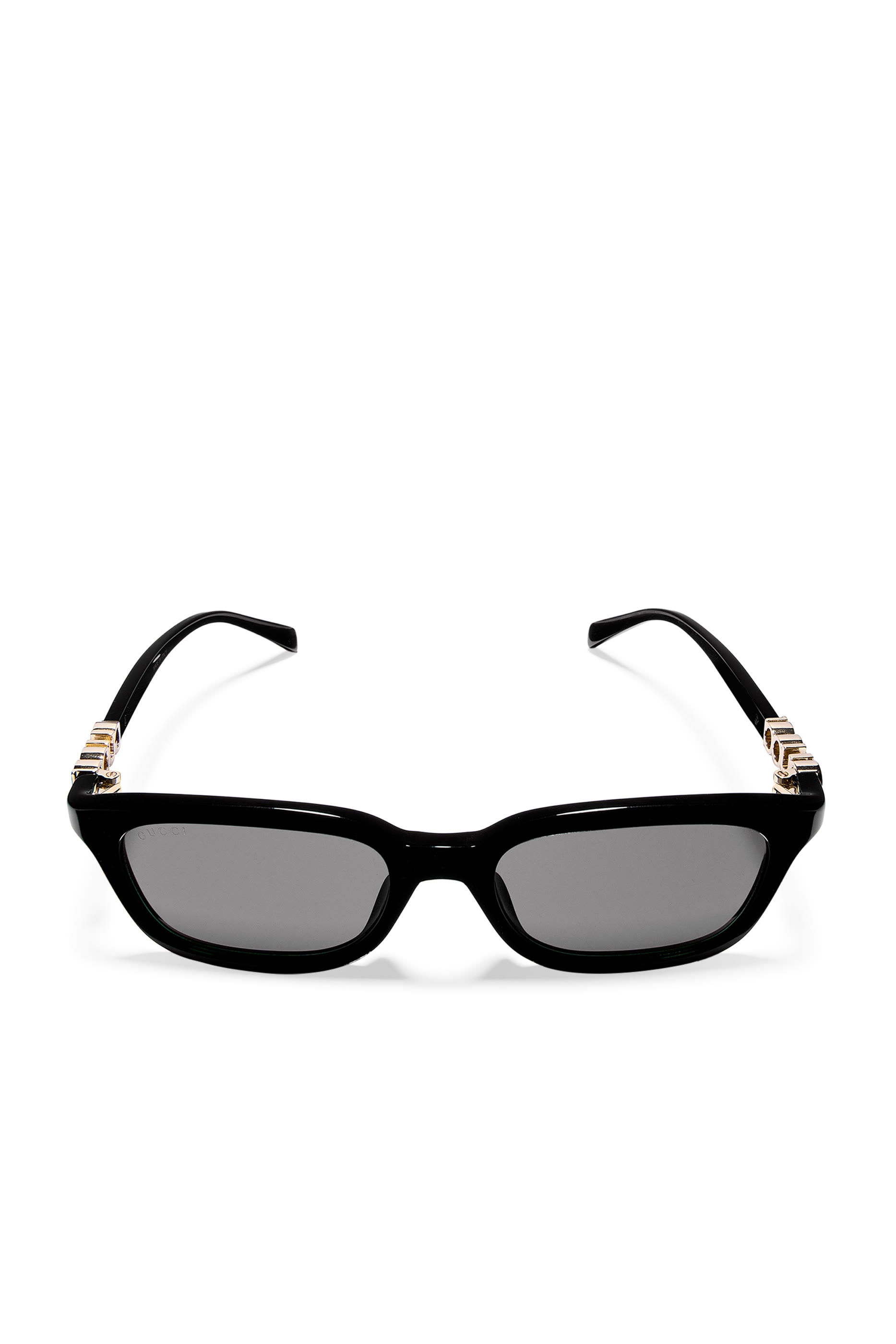 Logo Lettering Rectangular-Frame Sunglasses