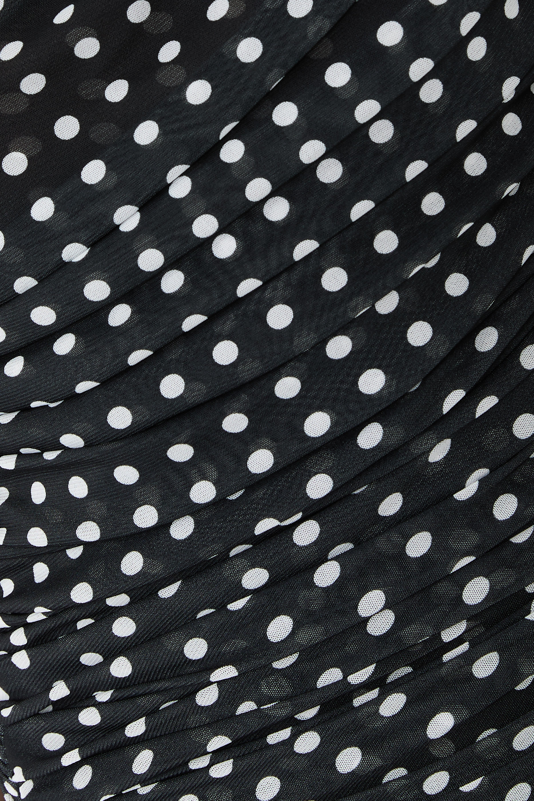 Recycled Nylon Asymmetric Draped Dress 