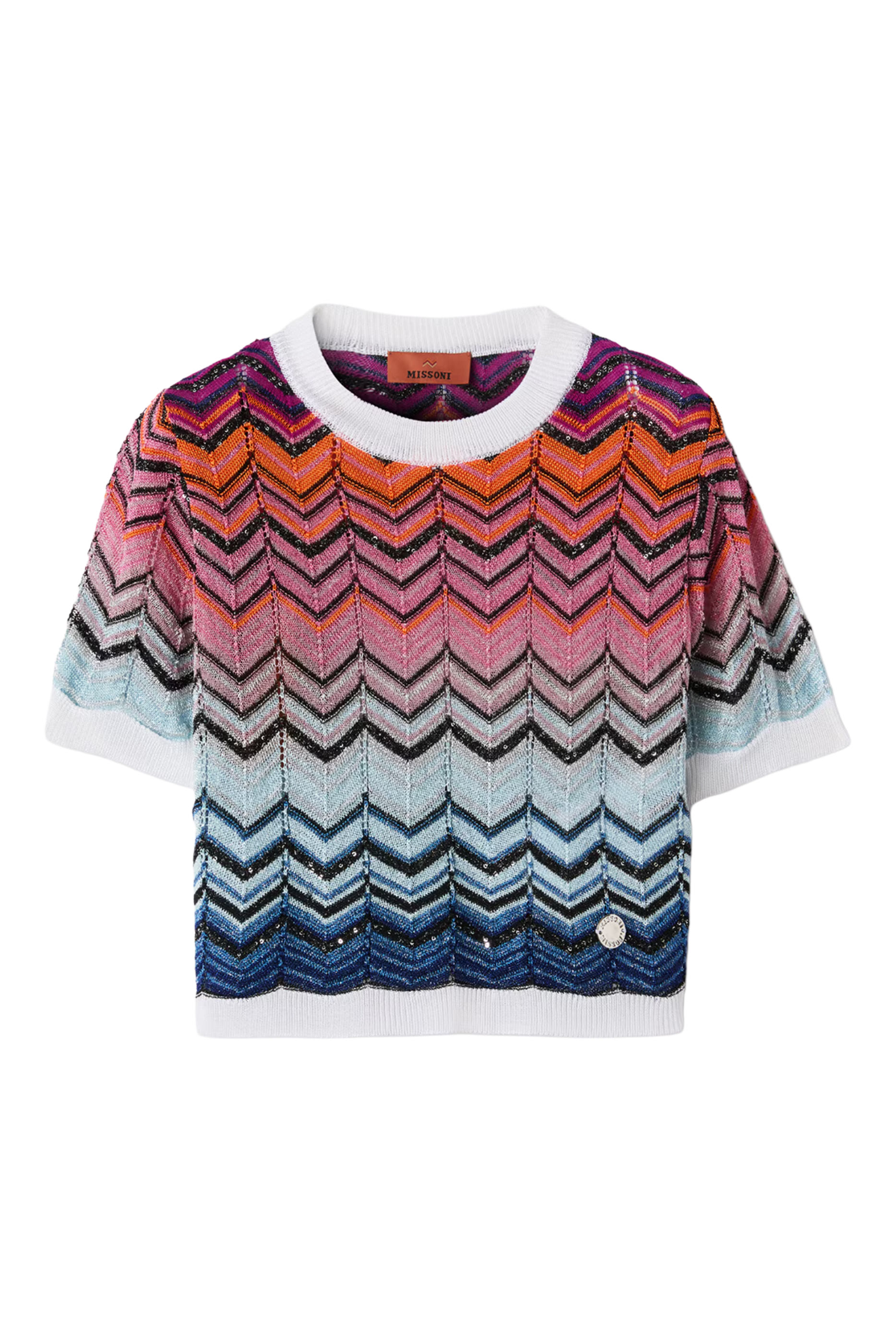 Kids Waves Knit Short Sleeves Jumper