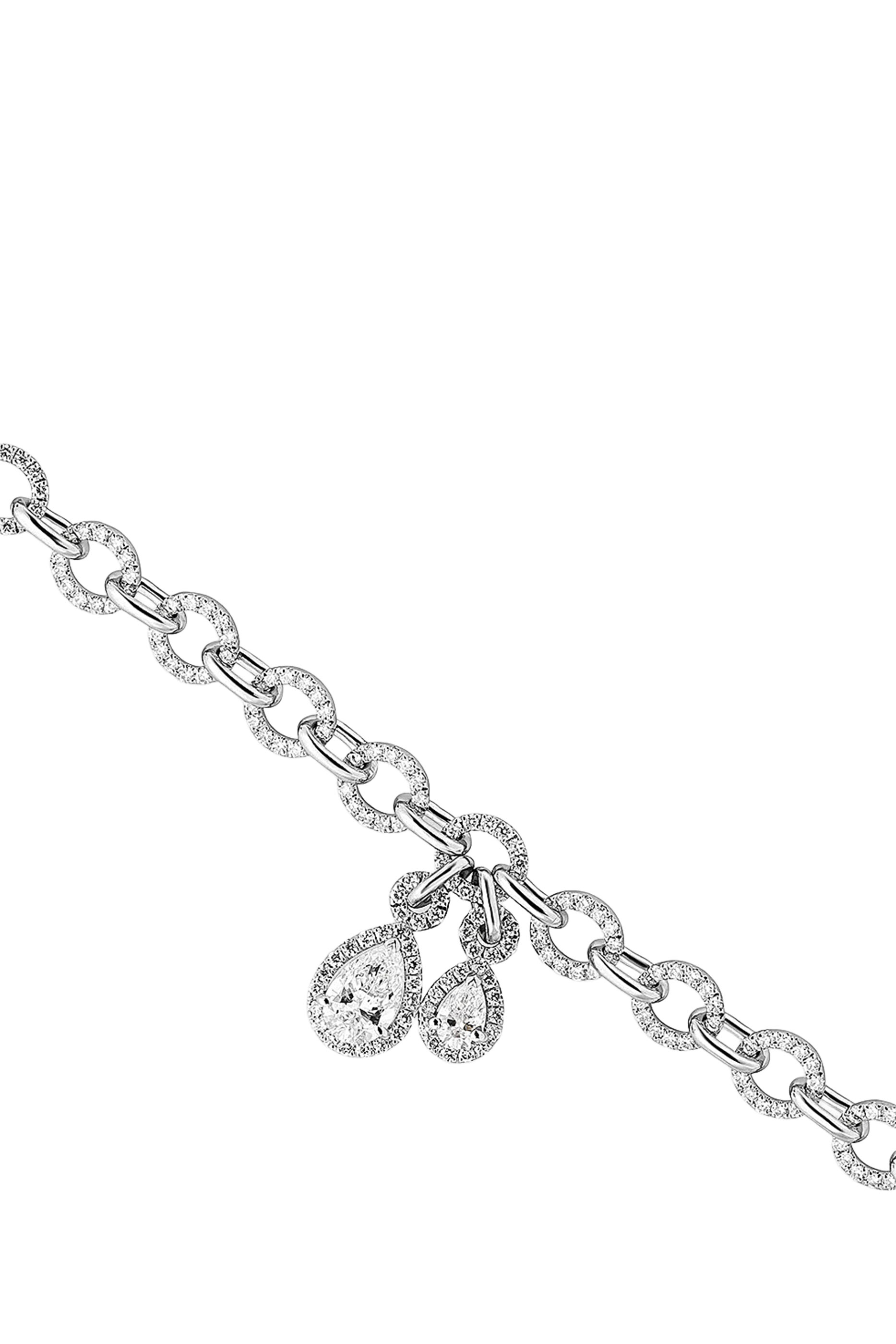 Chaines Bracelet, 18k White Gold & Diamonds