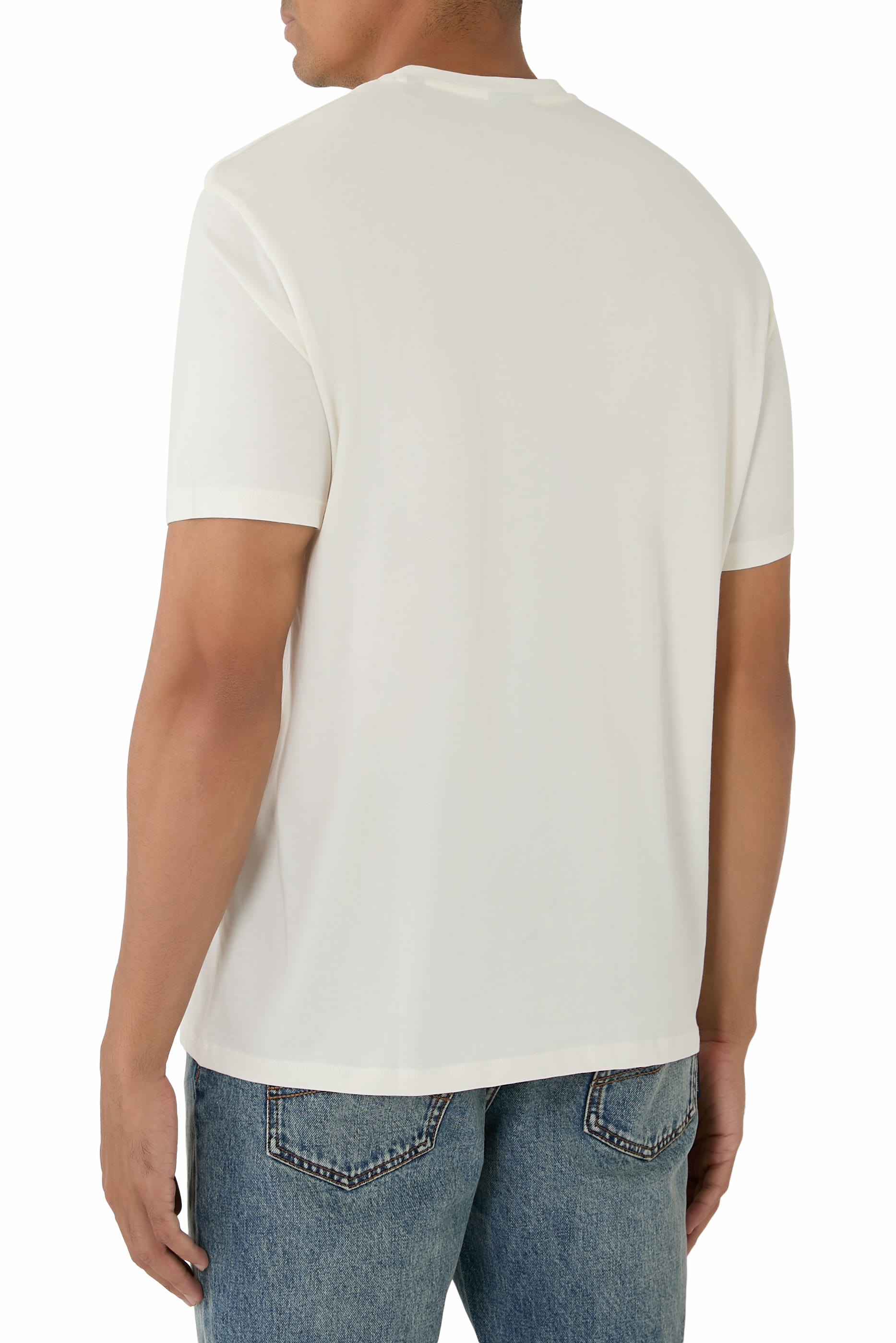 AX Logo Cotton-Jersey T-Shirt