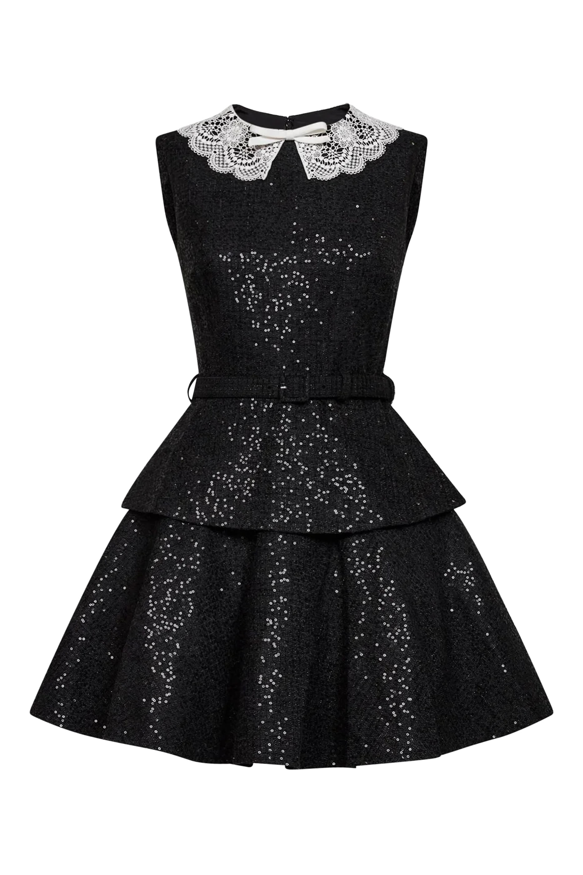 Sequin Boucl&eacute; Mini Dress