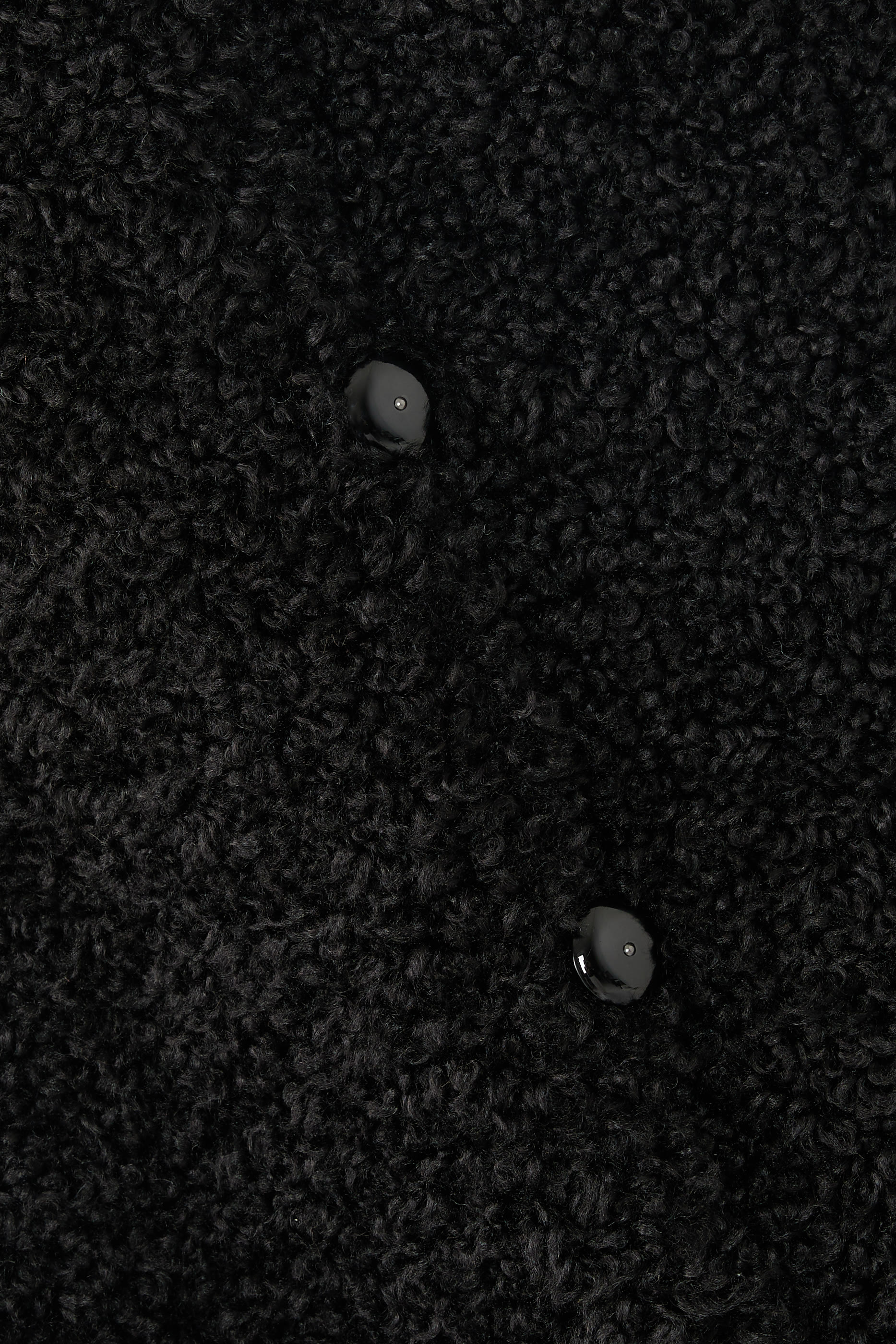 Boucl&eacute; Cloth Coat with Off-Centre Closure