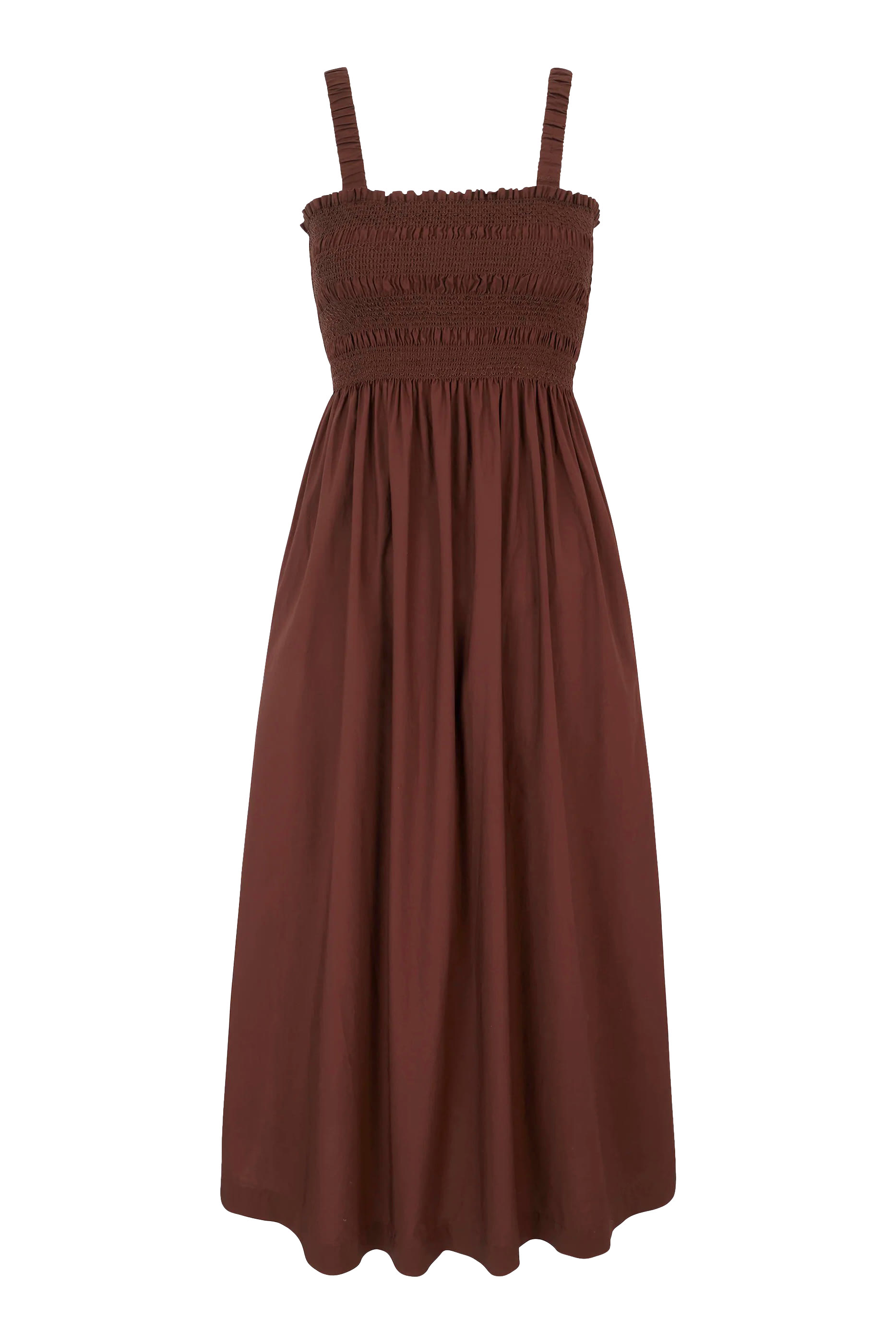 Grasse Shirred Midi Dress