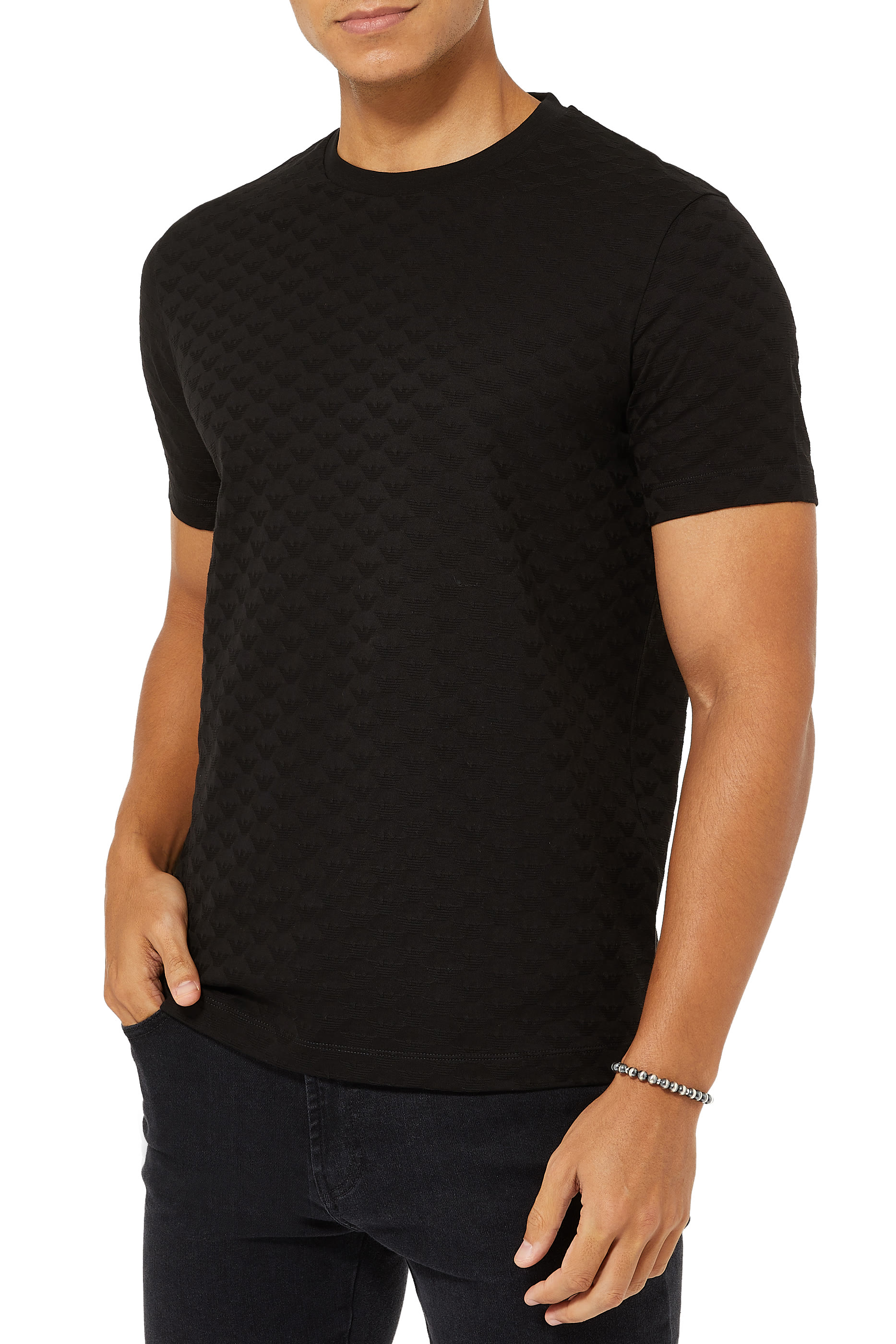 Eagle Monogram Jacquard Jersey T-Shirt