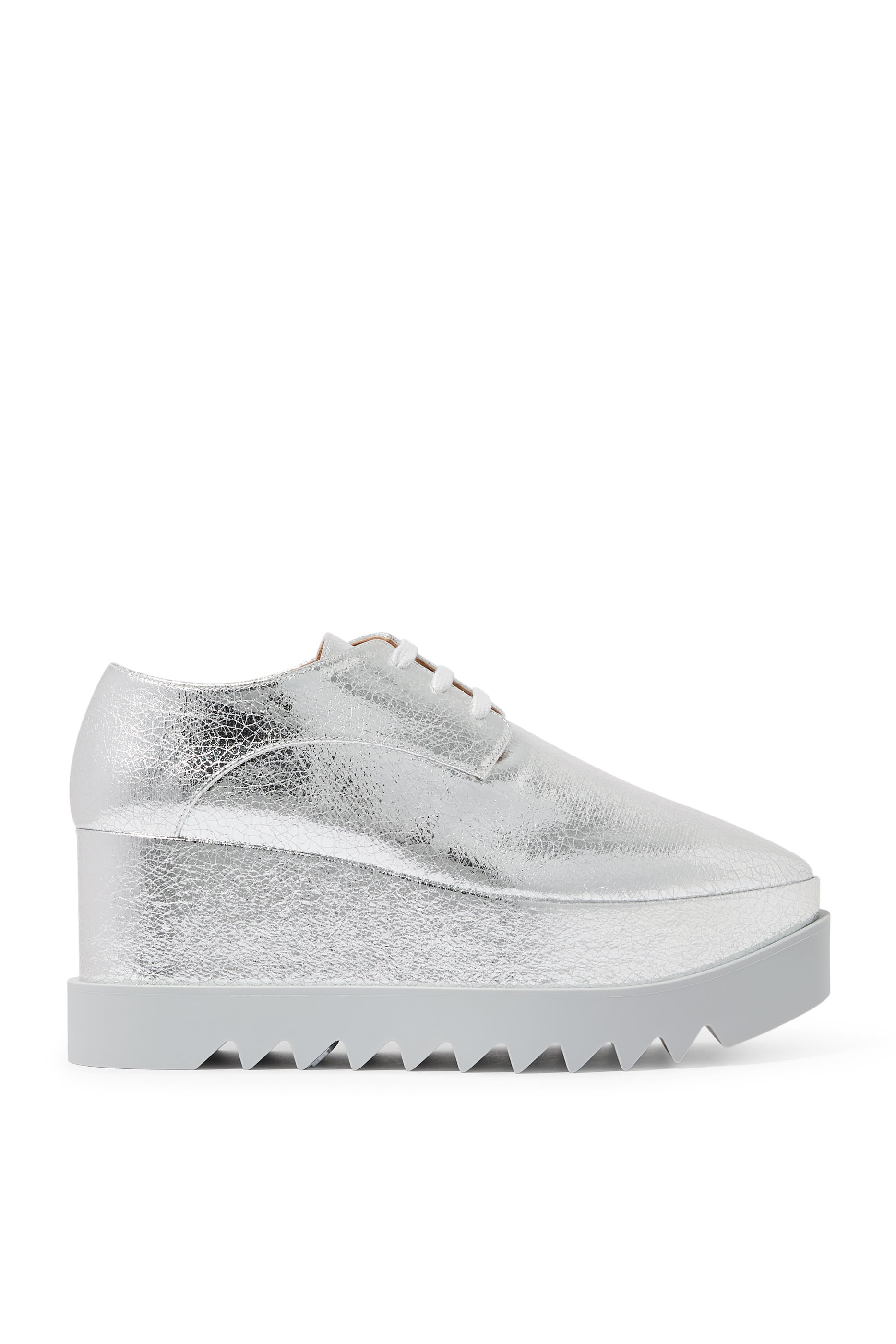 Elyse Metallic Crackled Platform Shoes