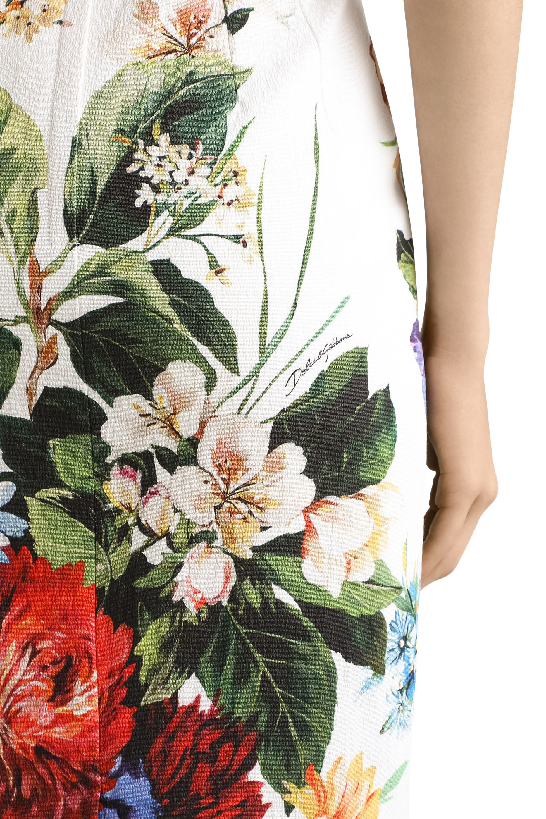 Bouquet-Print Dress