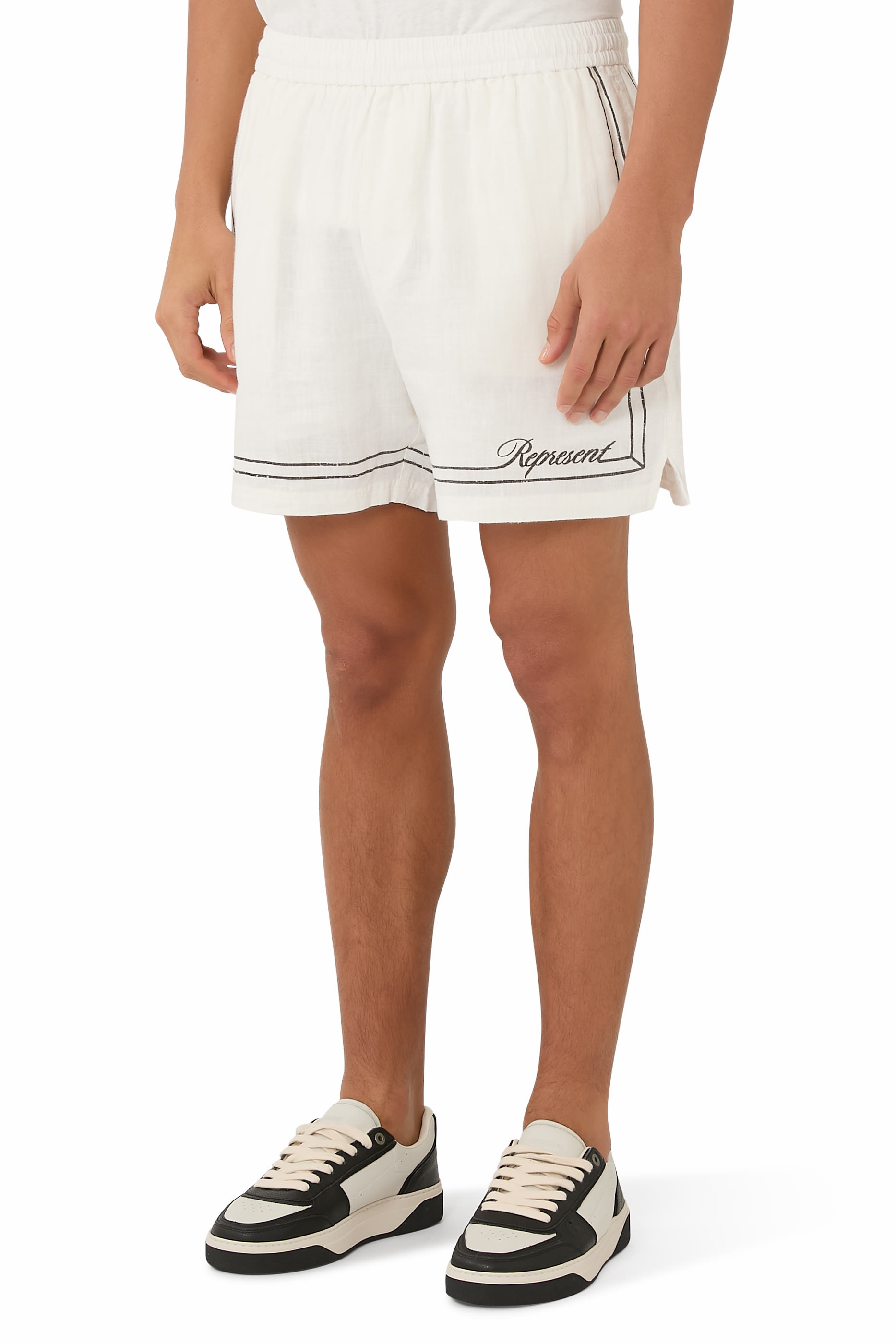 Logo Border Shorts