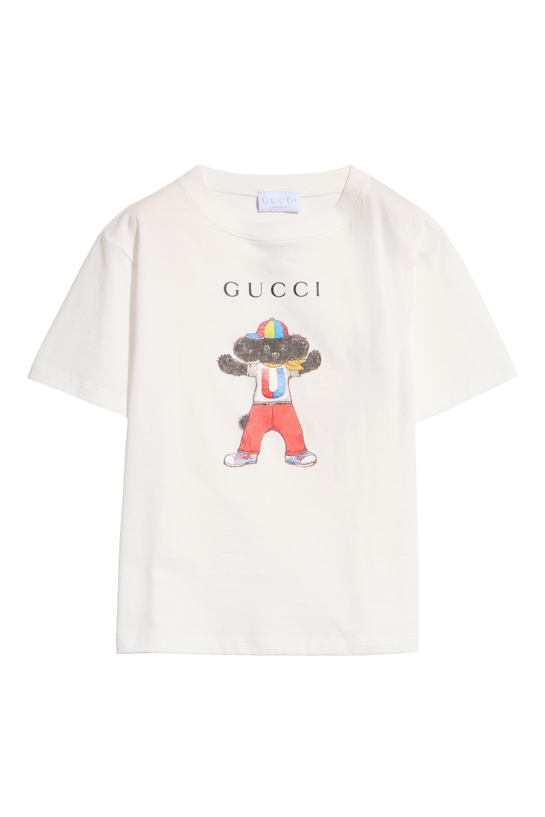 Kids Logo Dog-Print T-Shirt