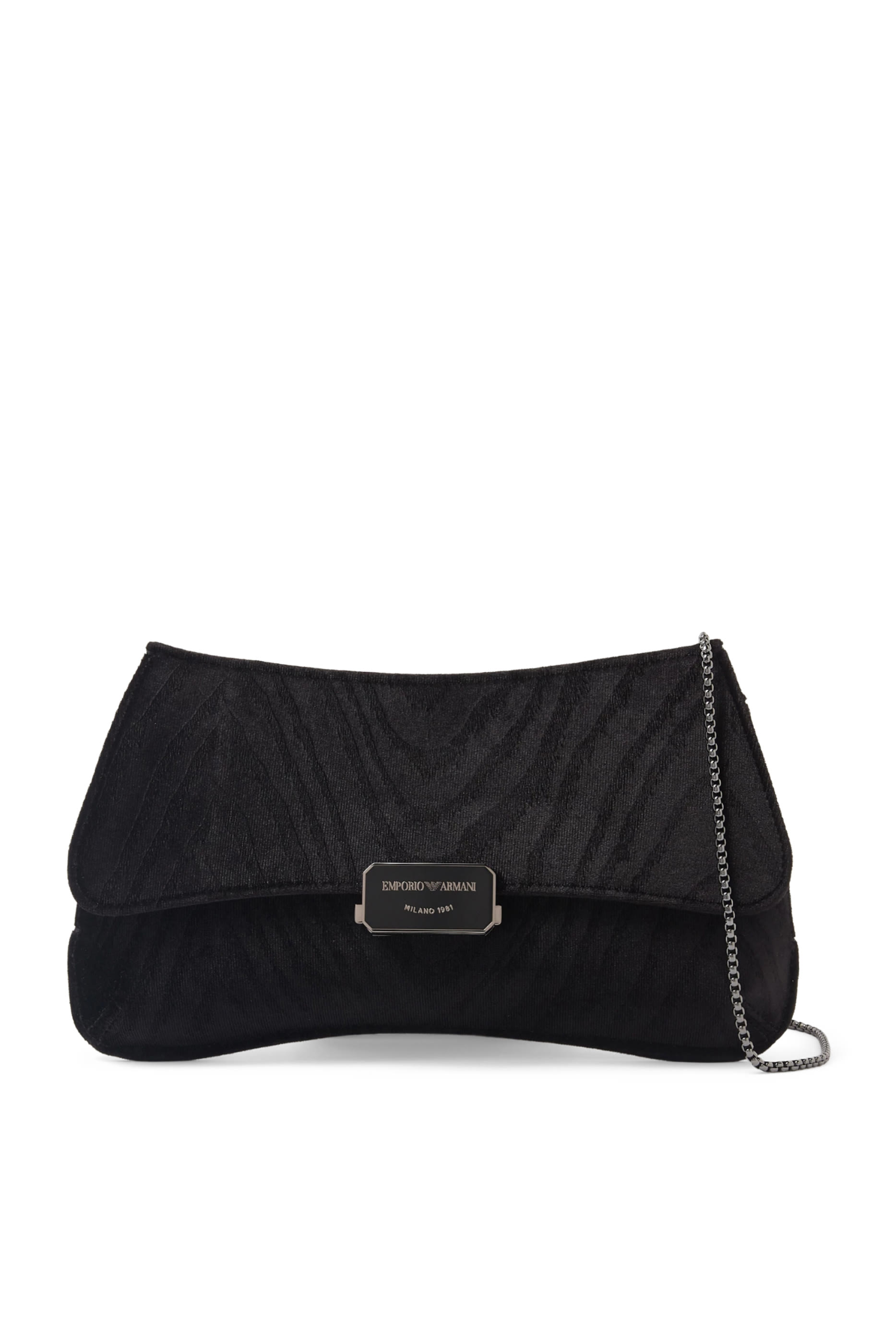 Fluid Velvet Clutch Bag 