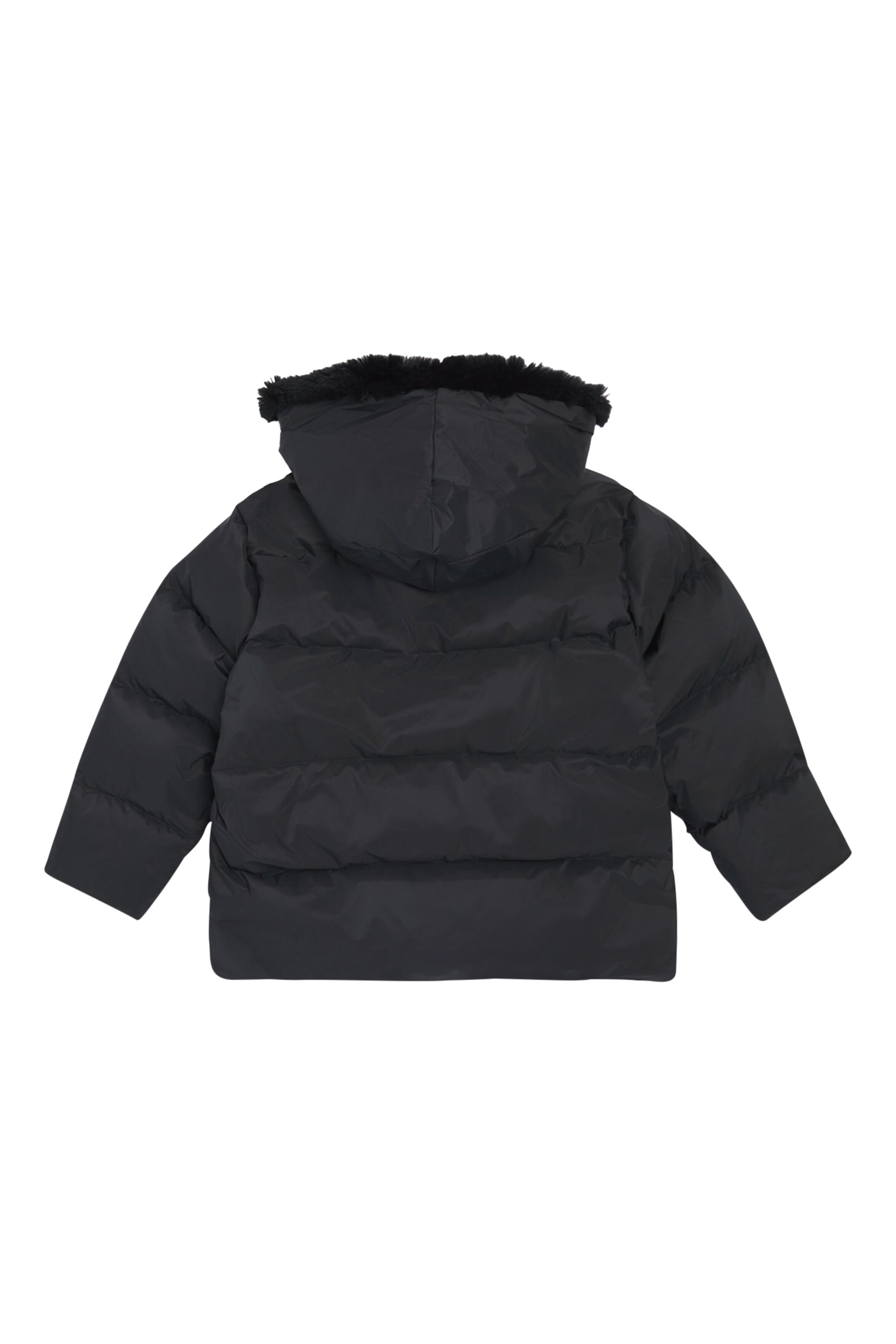 Kids Down Lambskin-Insert Puffer Jacket