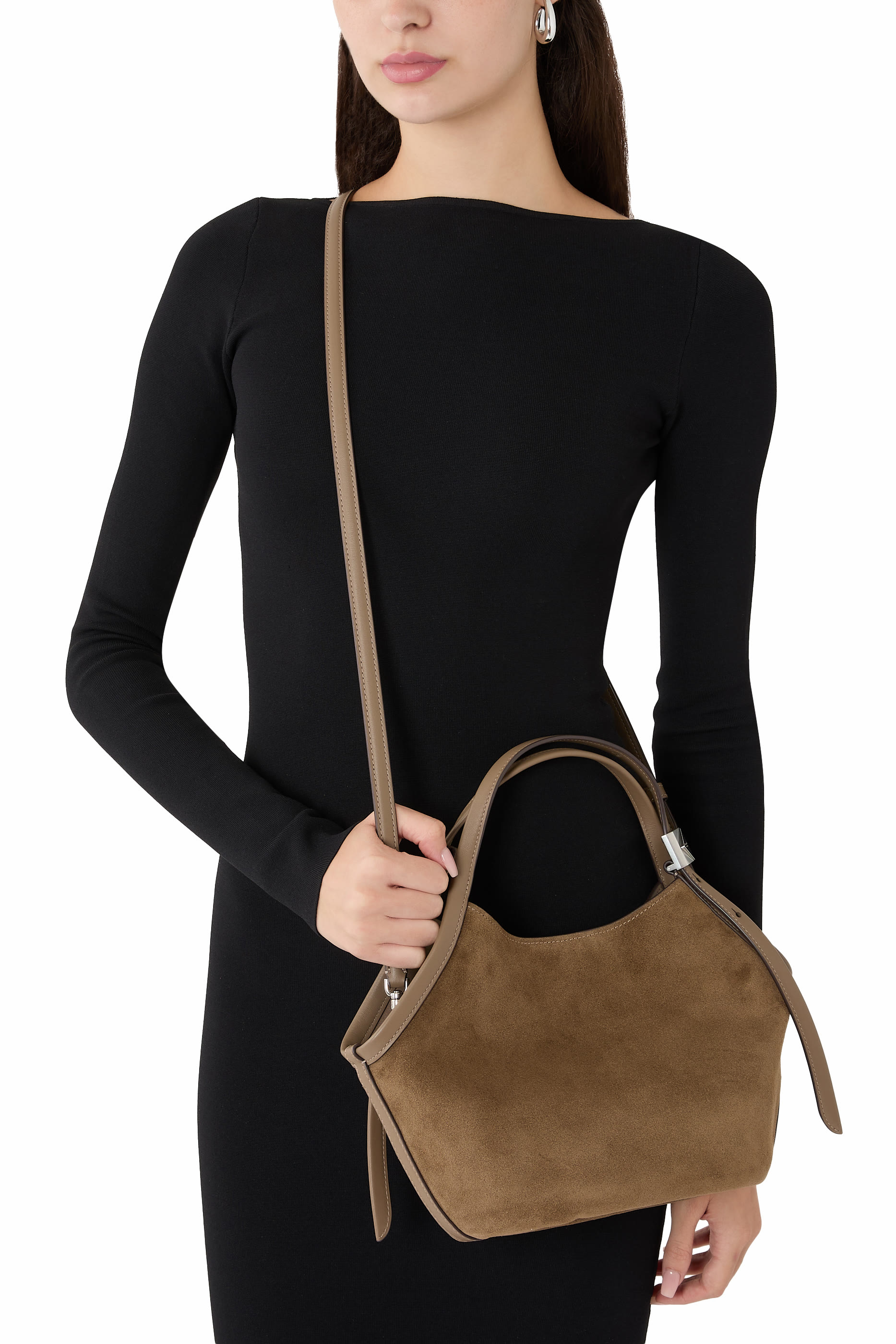 Deco Suede Small Tulip Tote
