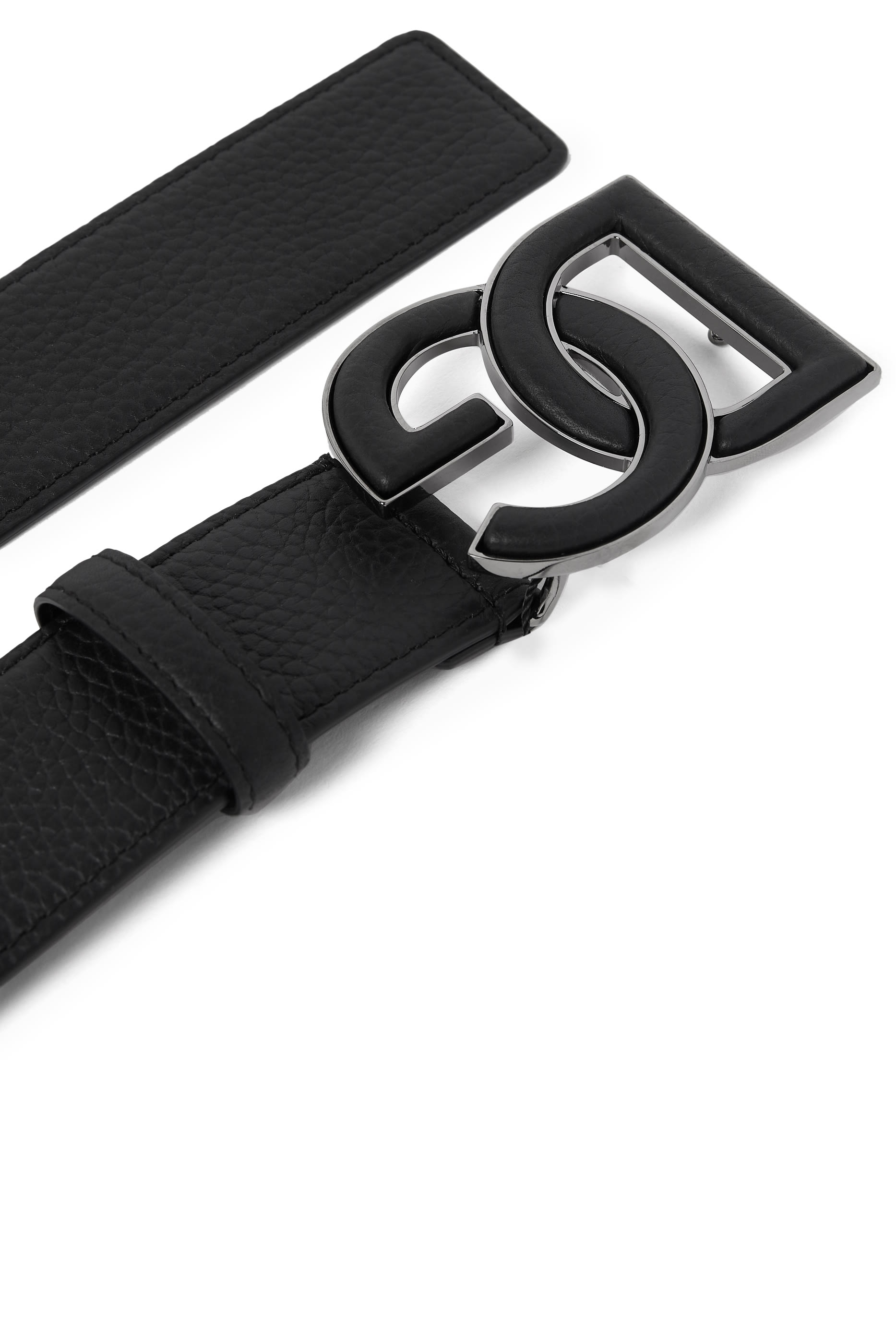 Deerskin-Print Calfskin Belt