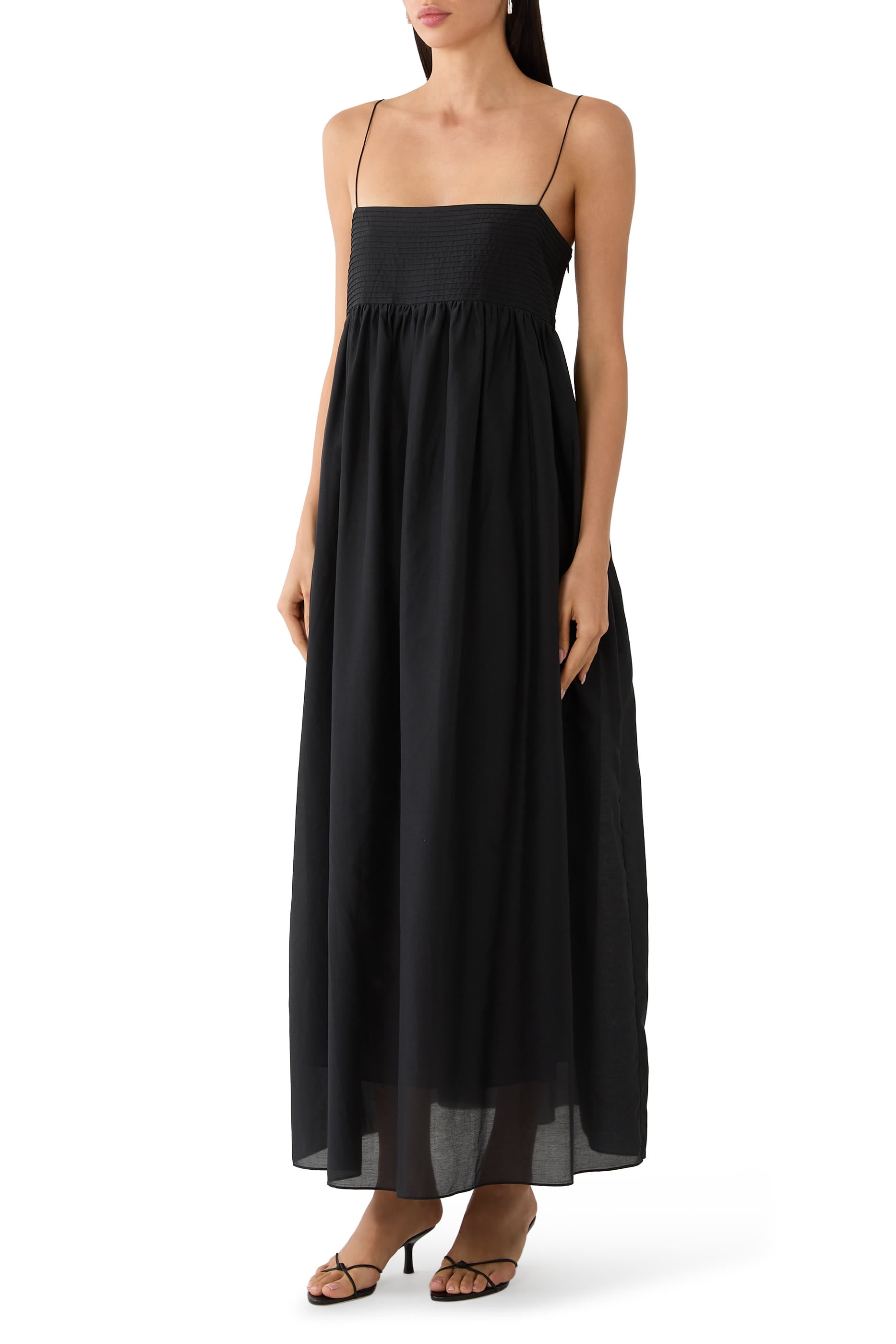 Empire Pintuck Bodice Dress