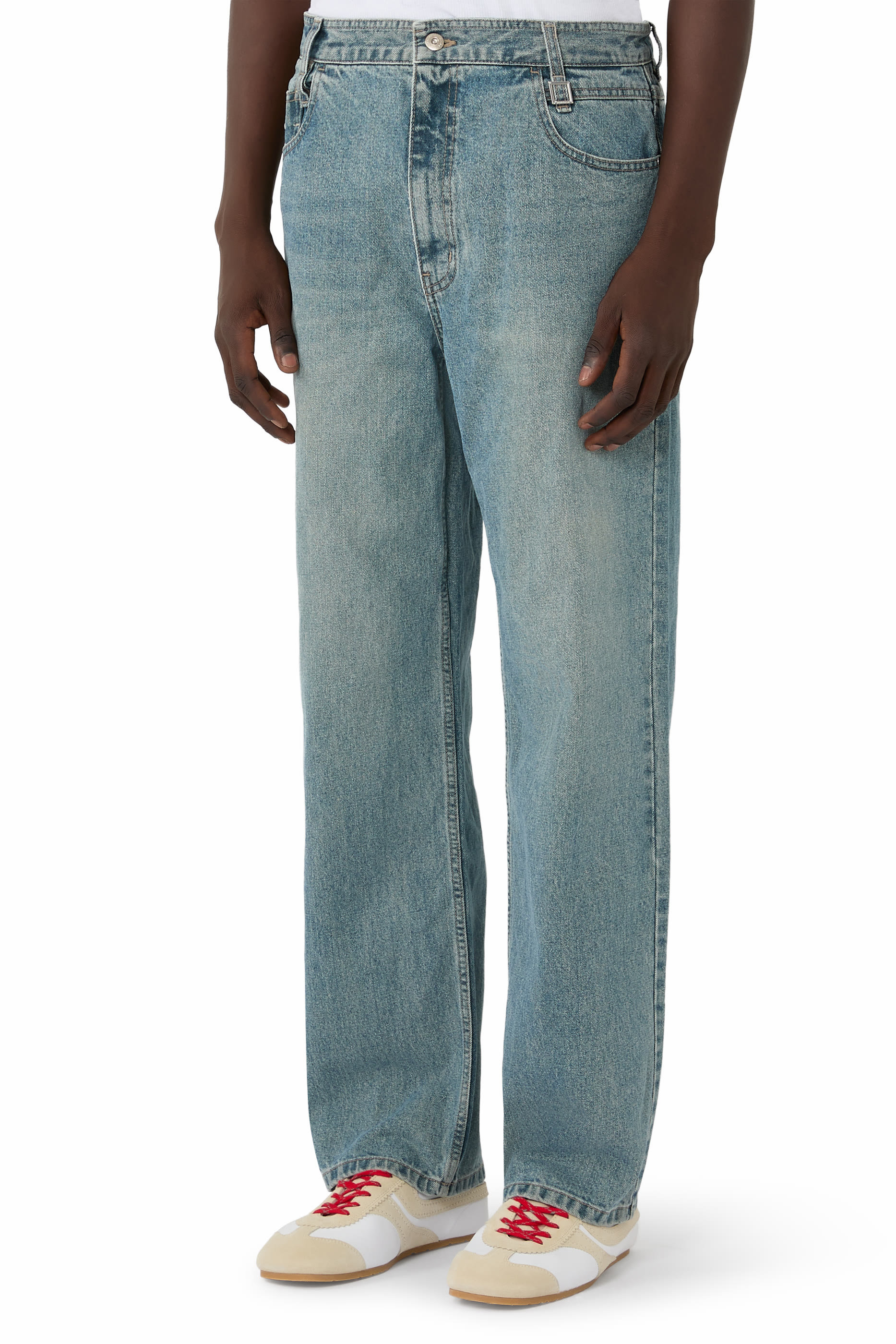 Straight Denim Pants