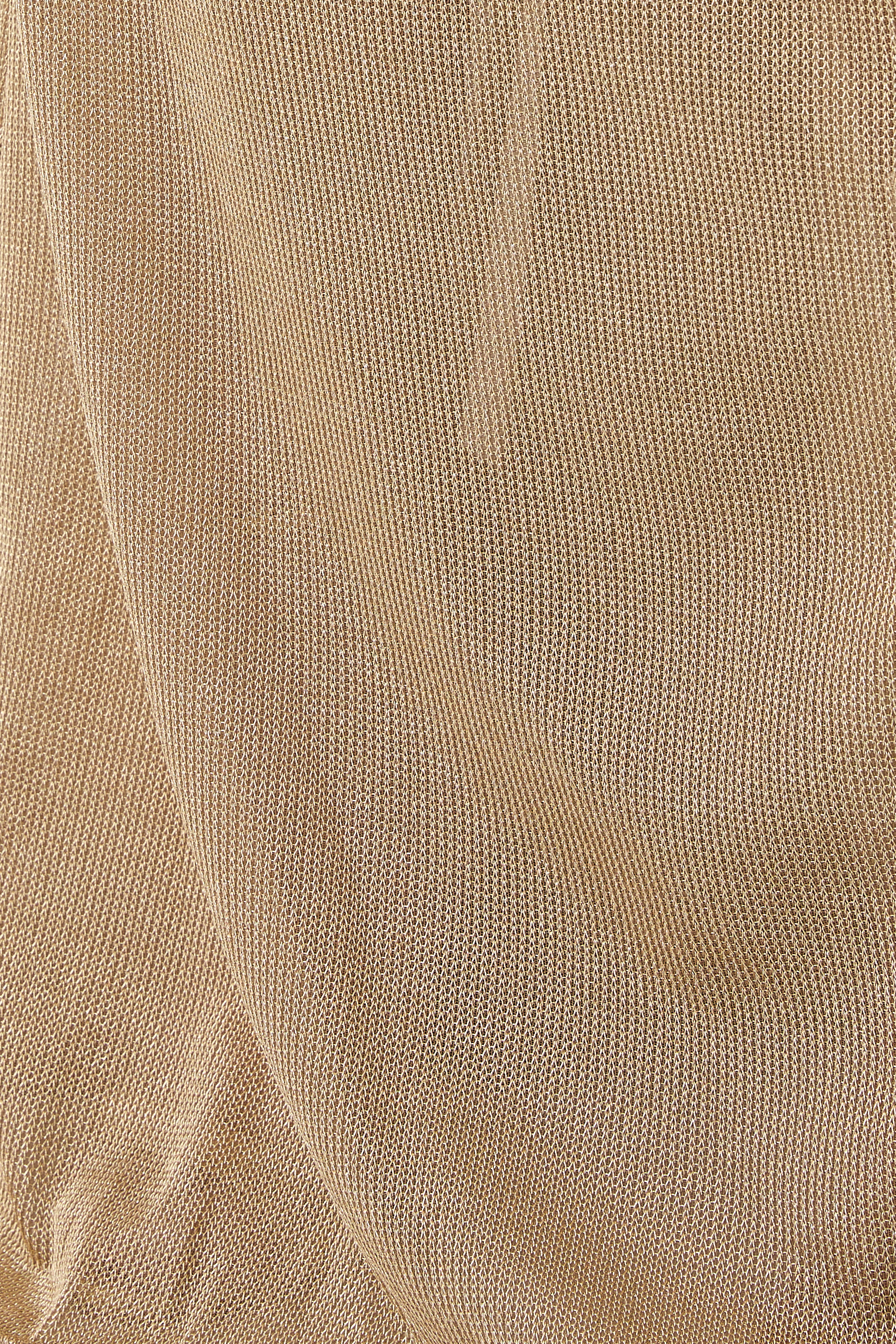 Strapless Lurex Knit Gown