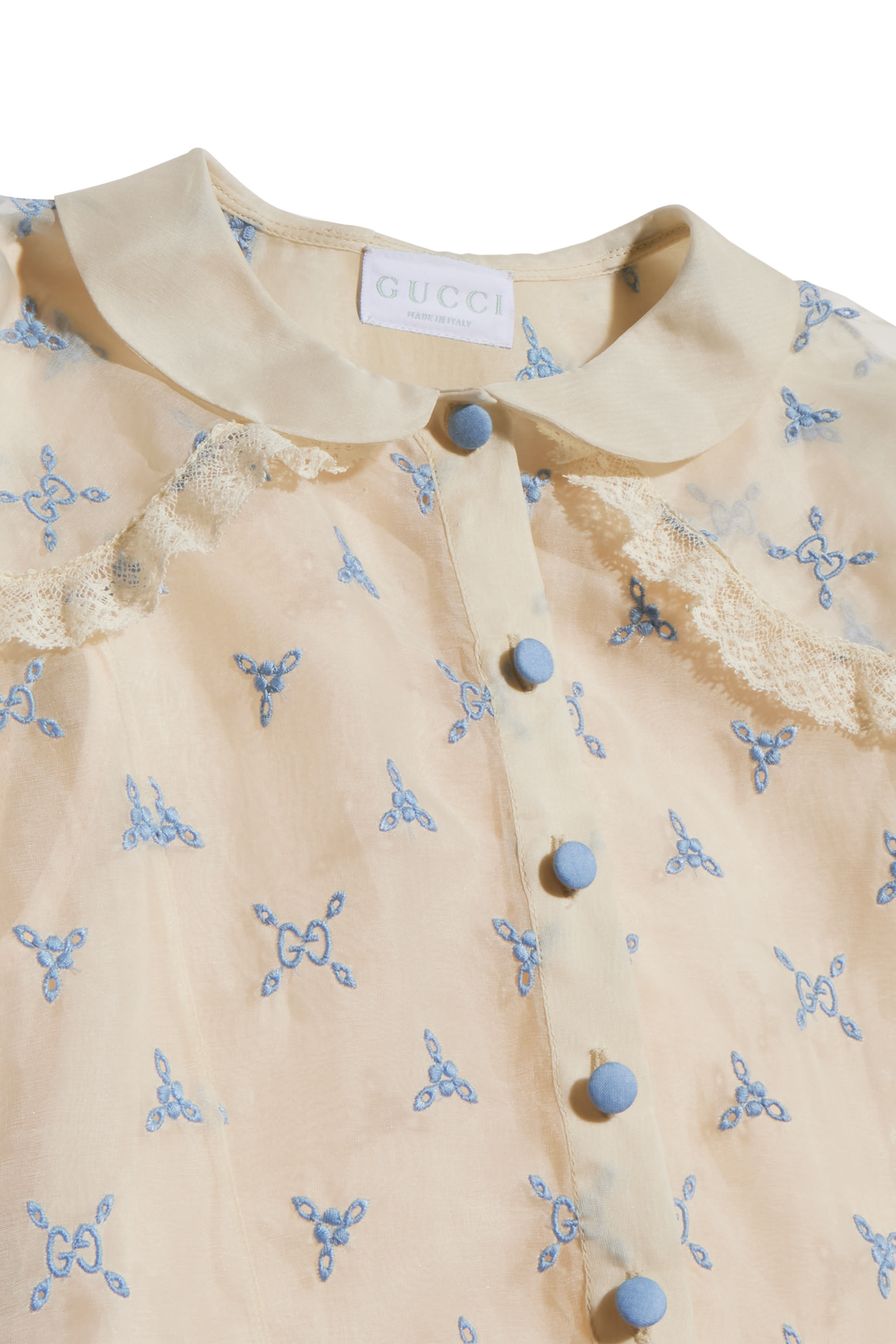 Kids Embroidered Silk Dress 