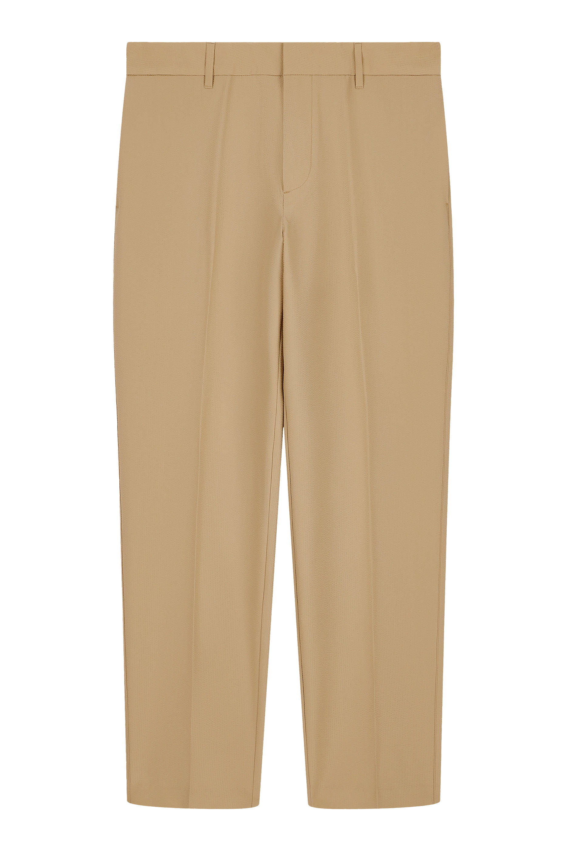 Logo Plaque Flat Front Trousers