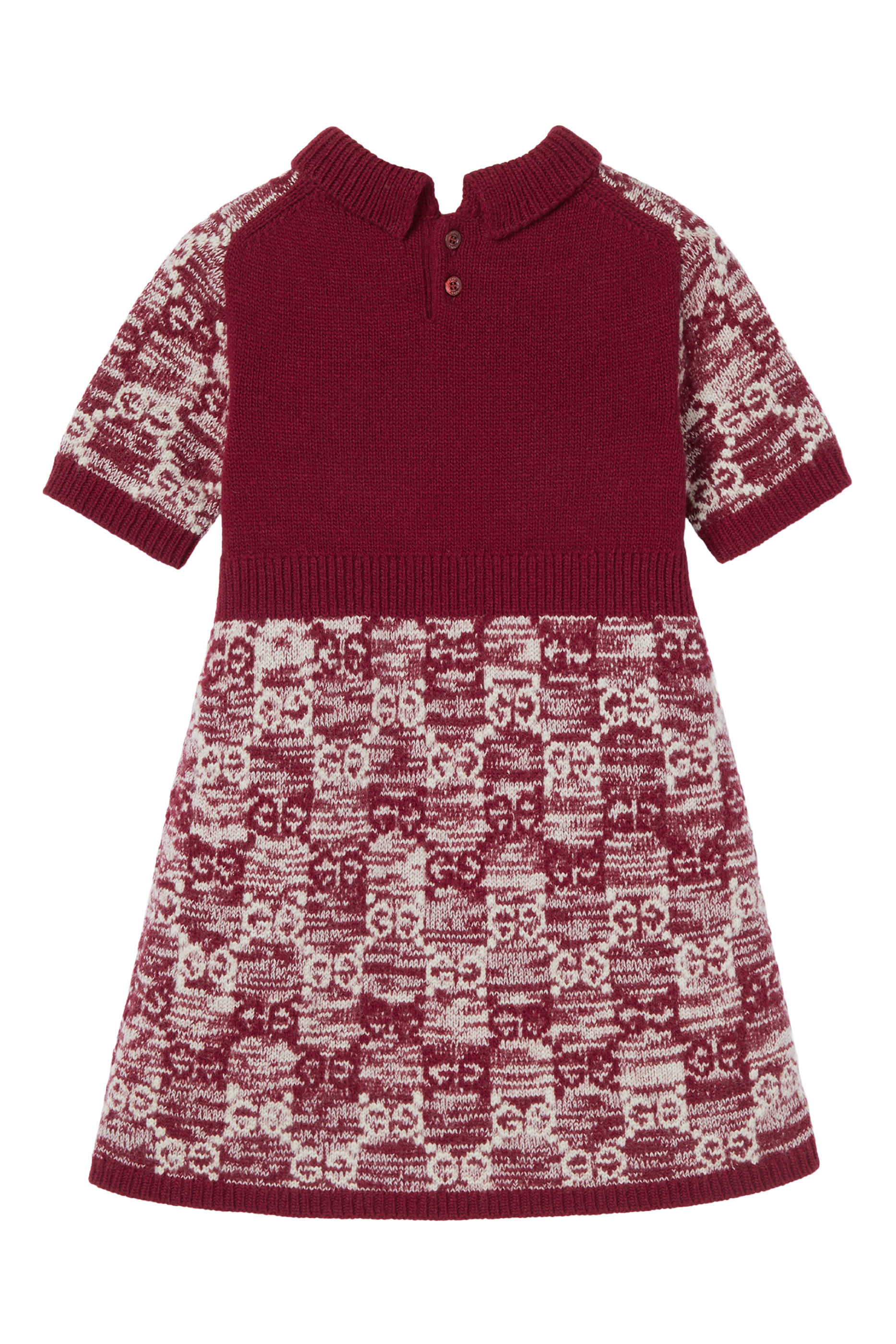 Kids GG Wool Jacquard Dress