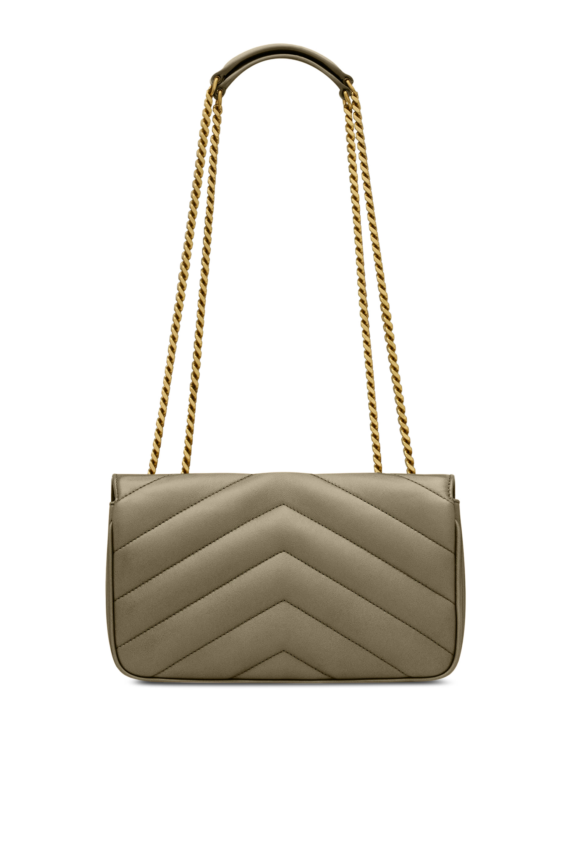  Loulou Small Chain Bag In Matelassé Lambskin