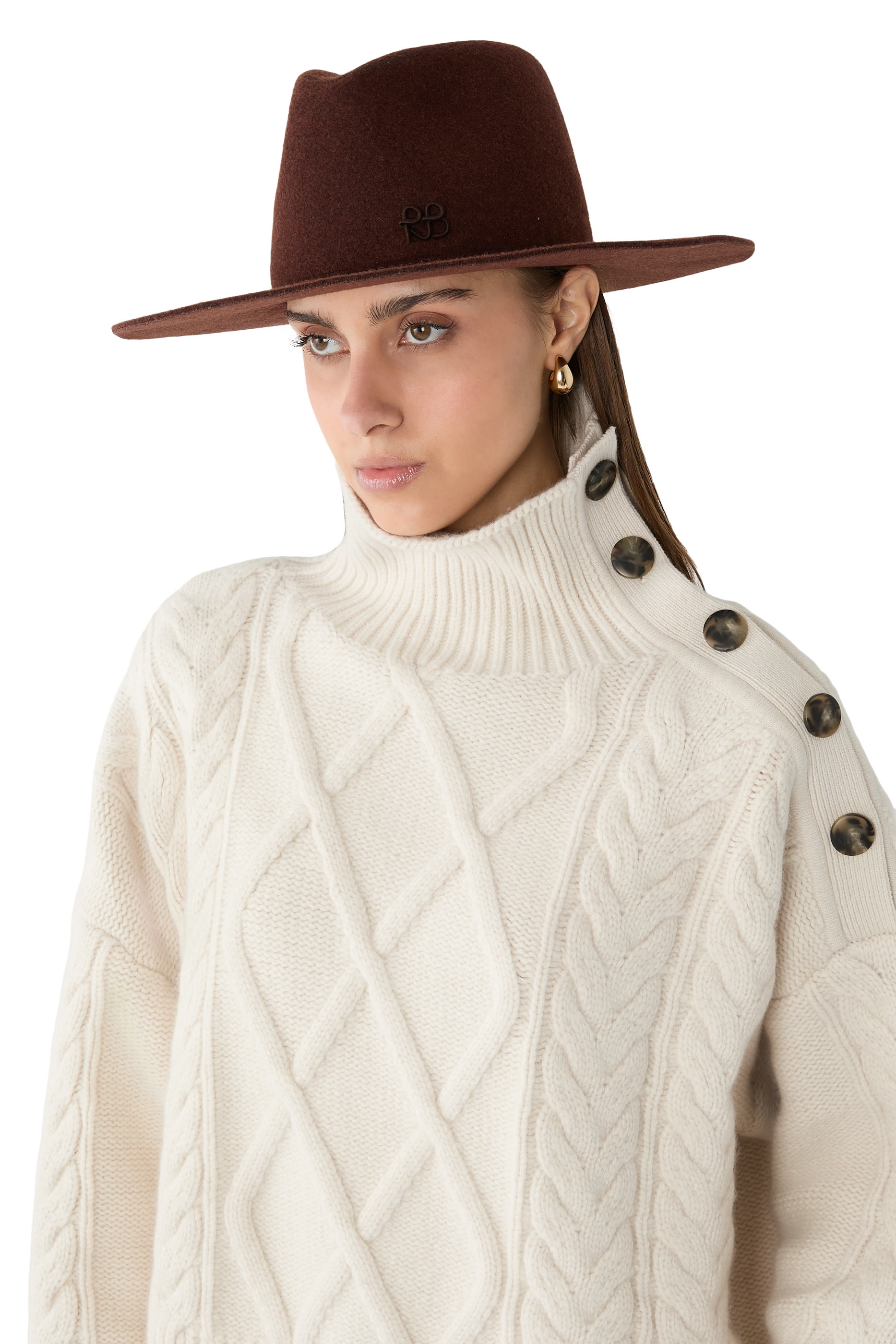 Chain Strap Fedora Hat 