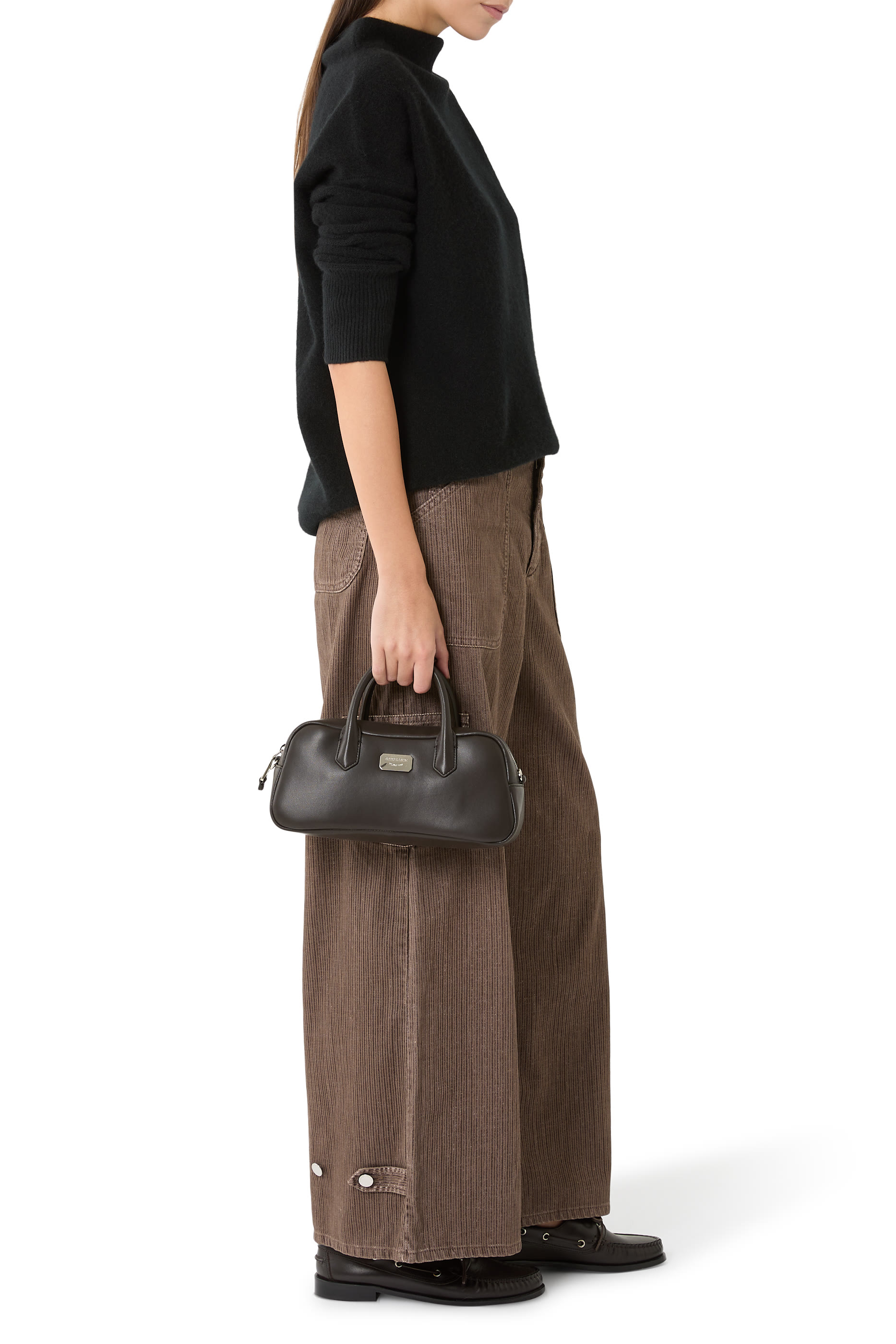 Logo Leather Tote Bag