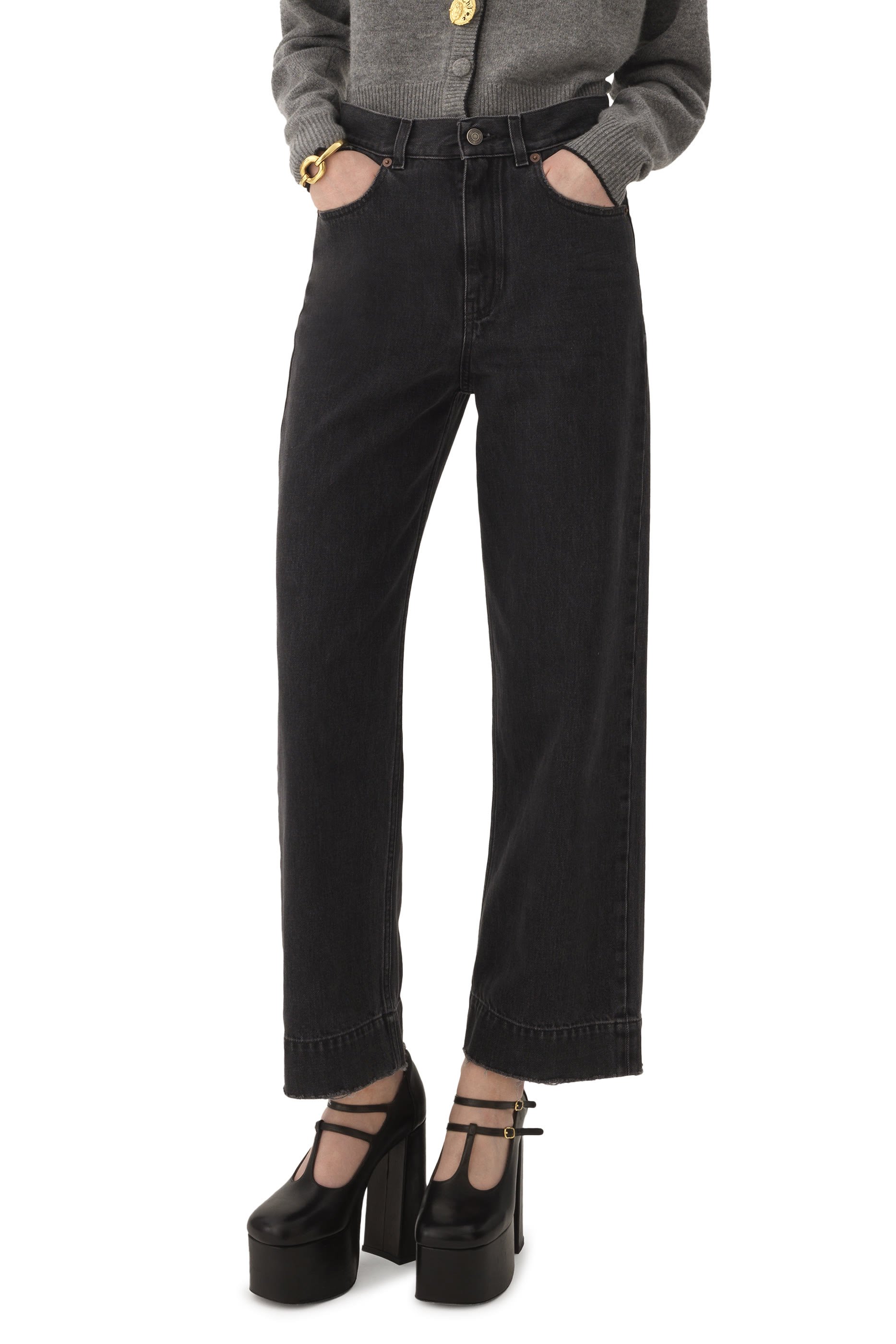 High-Rise Cropped Jeans